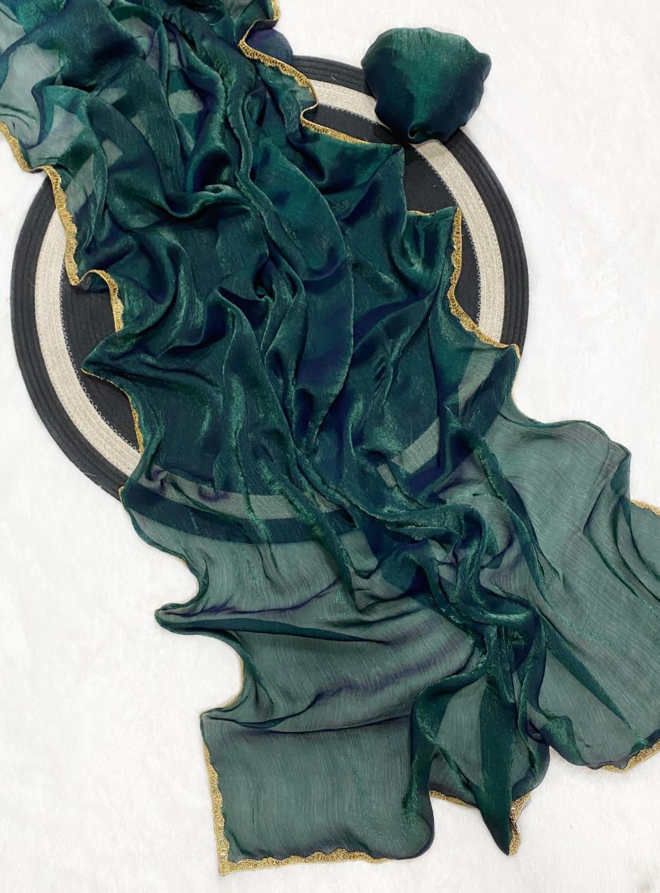 Party wear Metallic Silk Saree