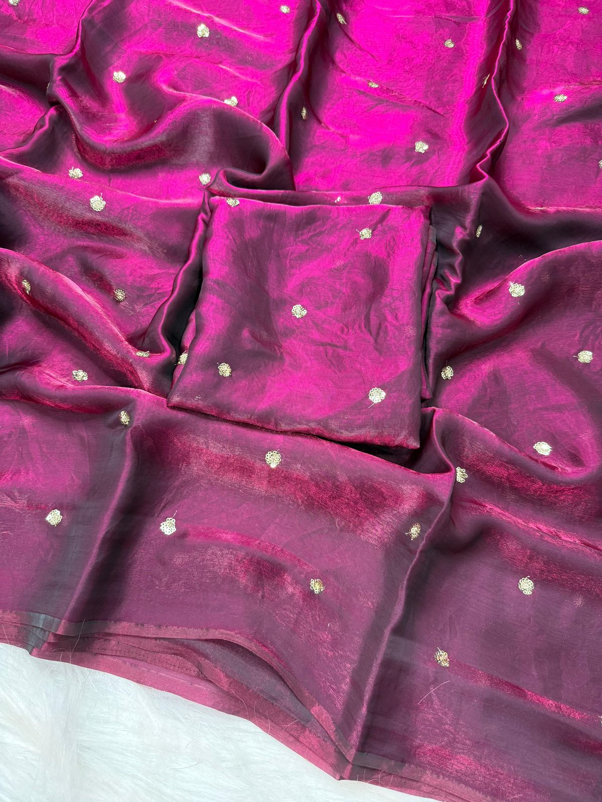 Soft Flowy Space Silk Saree