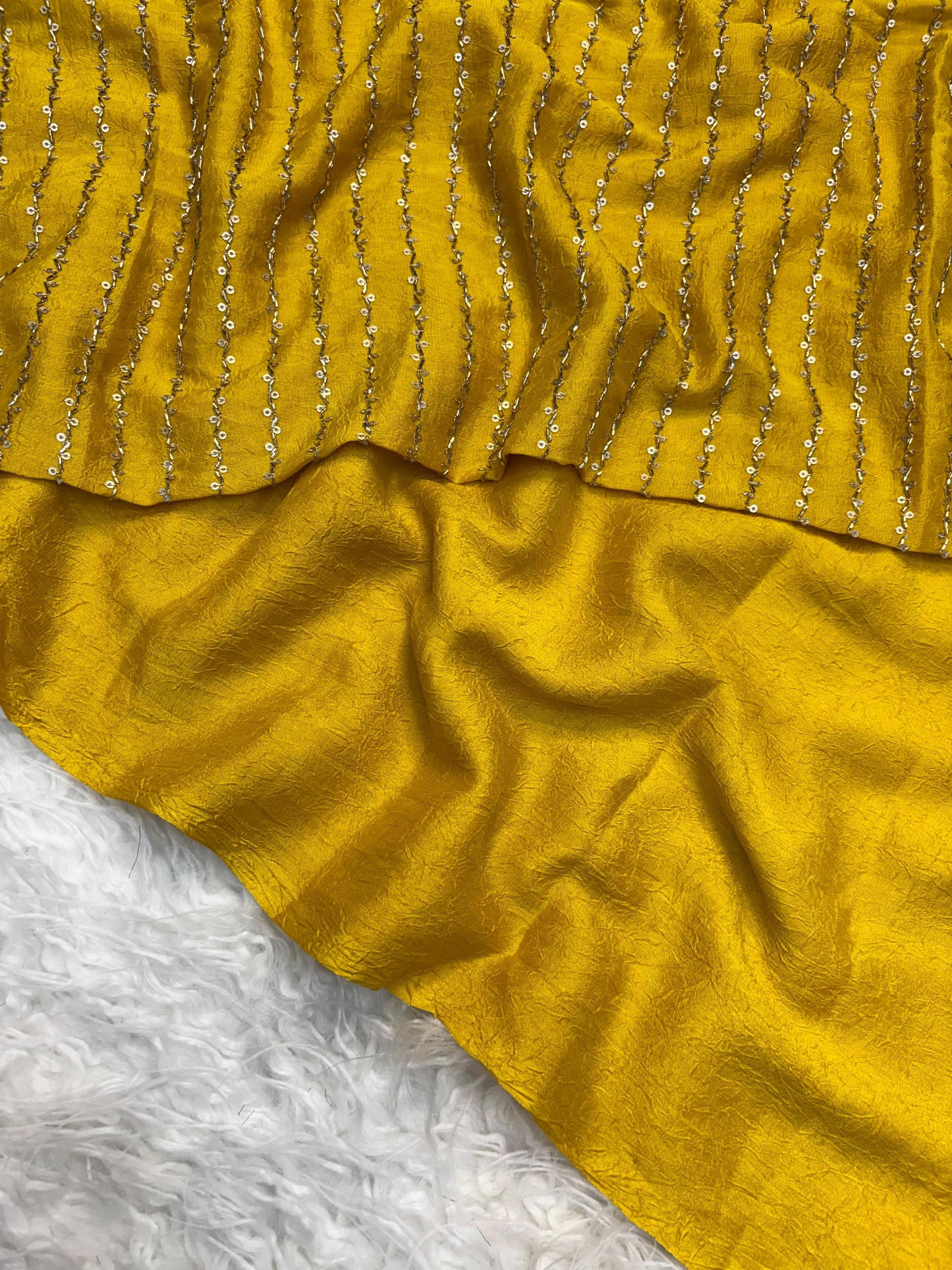 Crushed Party Wear Saree