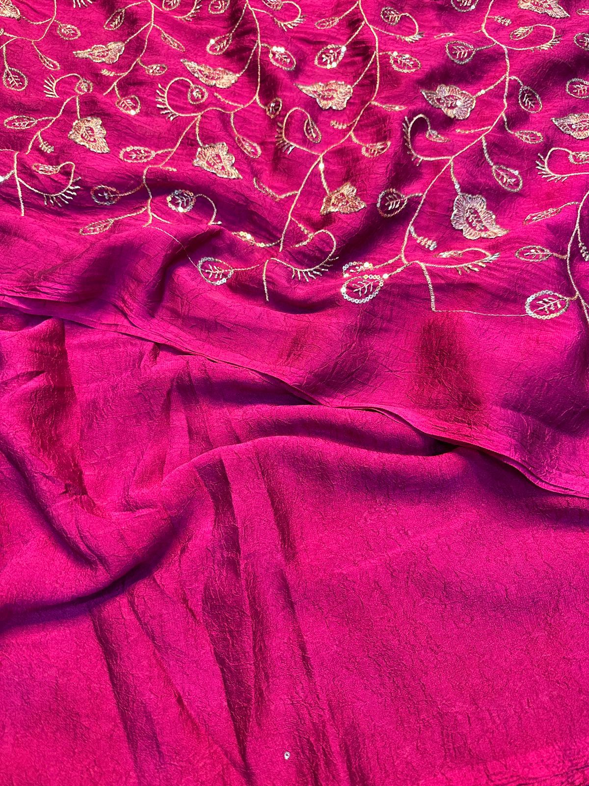 Rangoli Crushed Saree