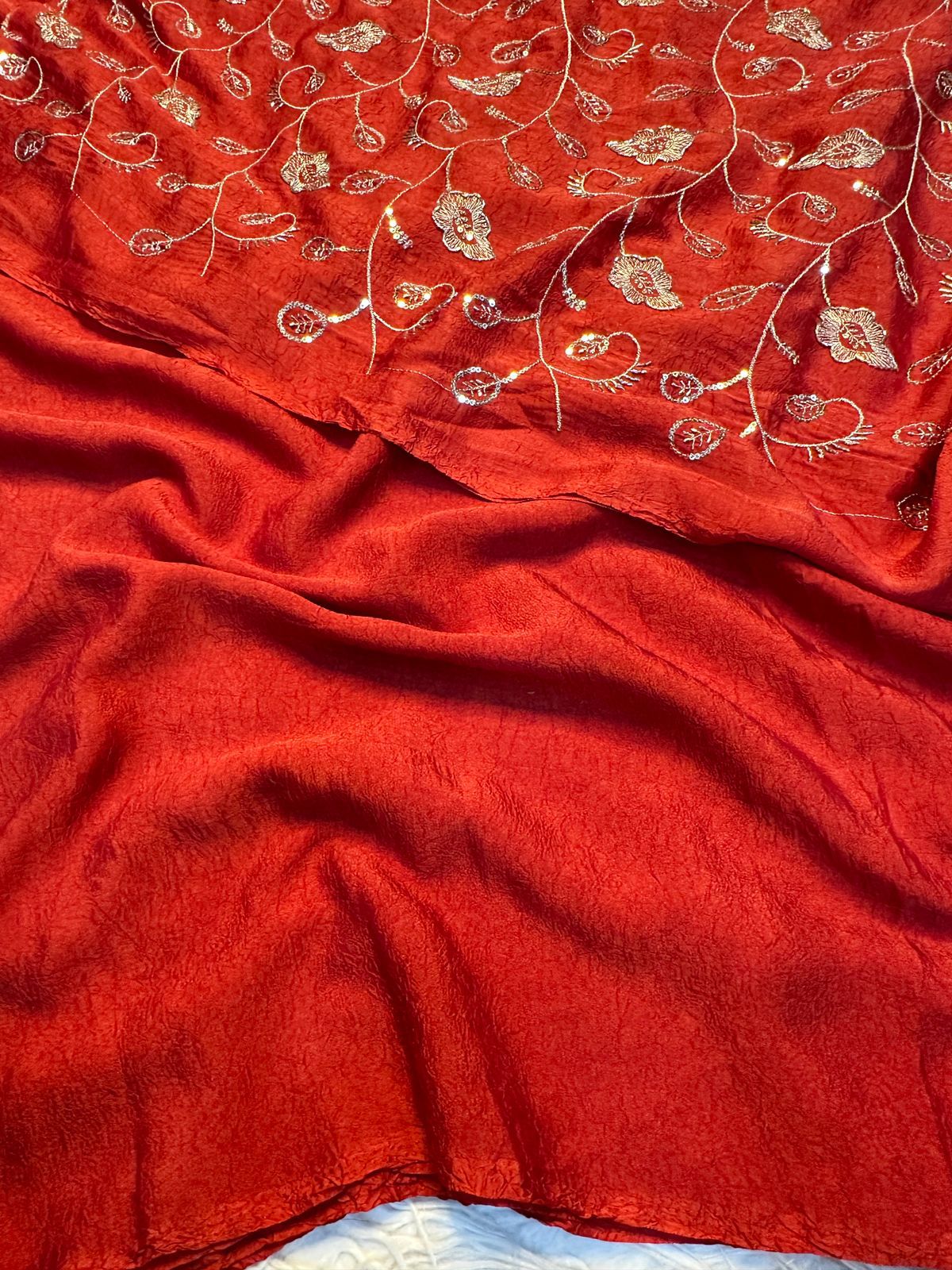 Rangoli Crushed Saree