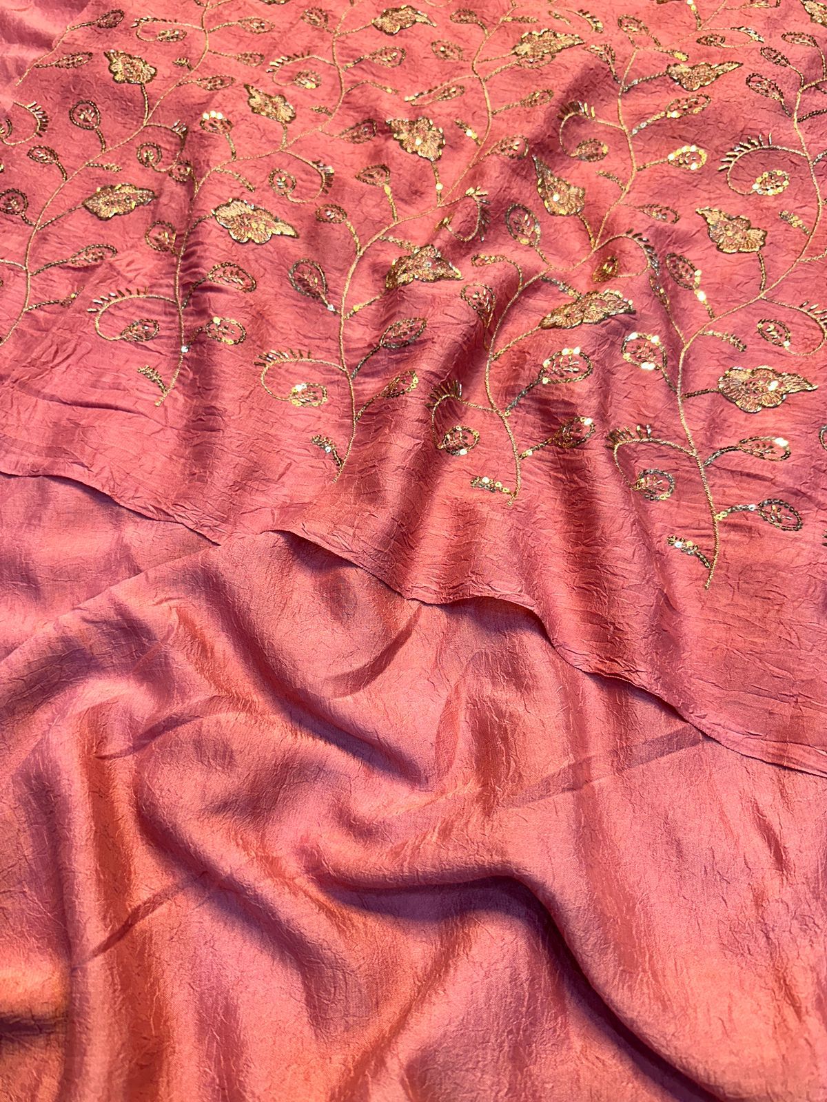 Rangoli Crushed Saree