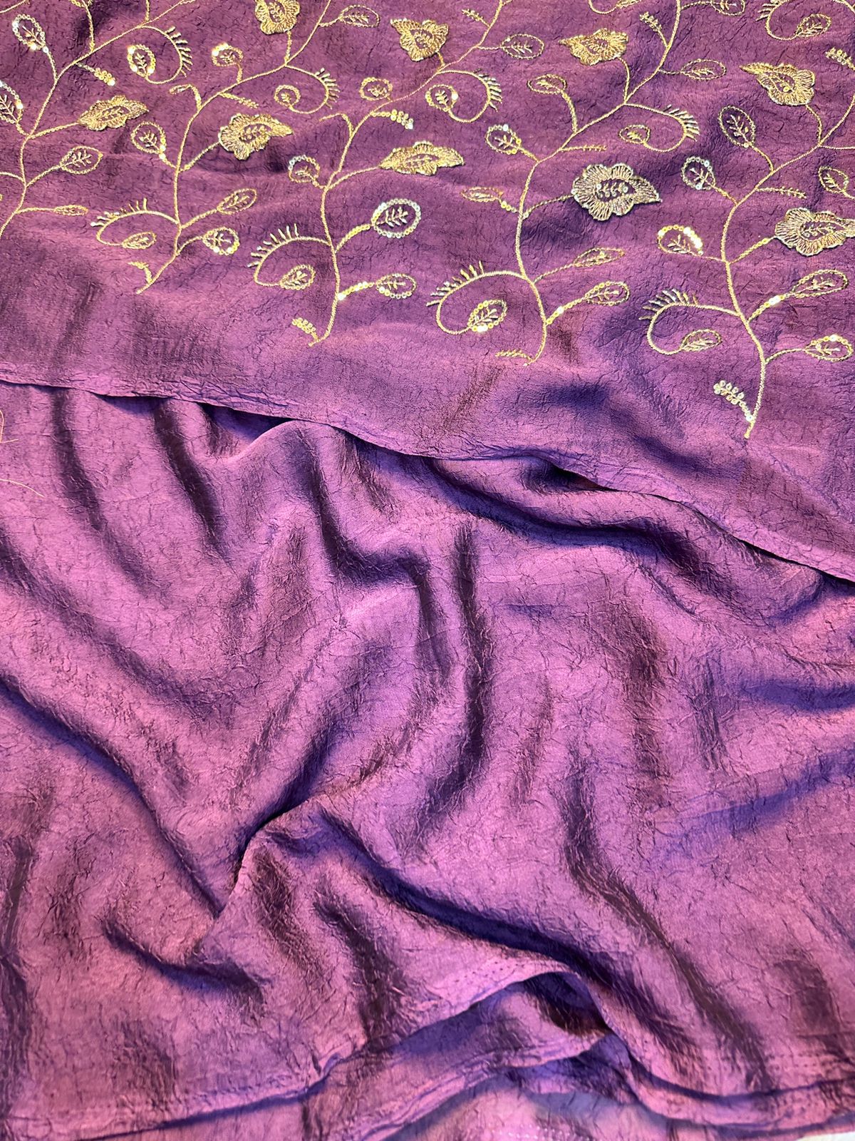 Rangoli Crushed Saree