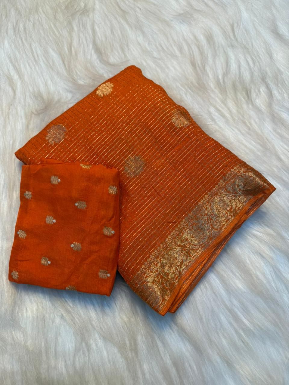 Pure Georgette Chex Saree