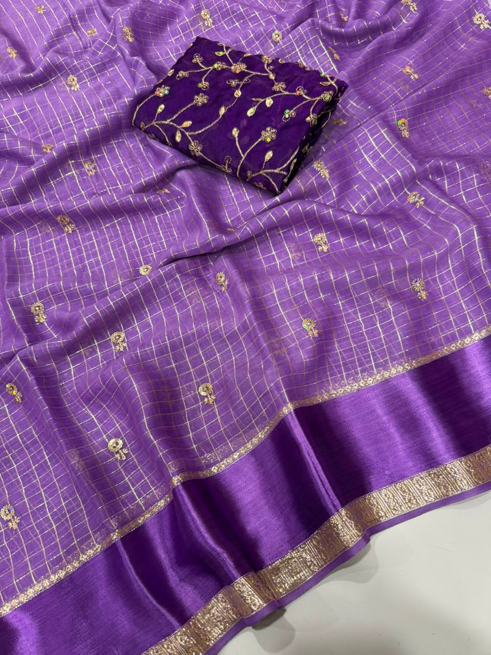 Pure Viscose Georgette Saree