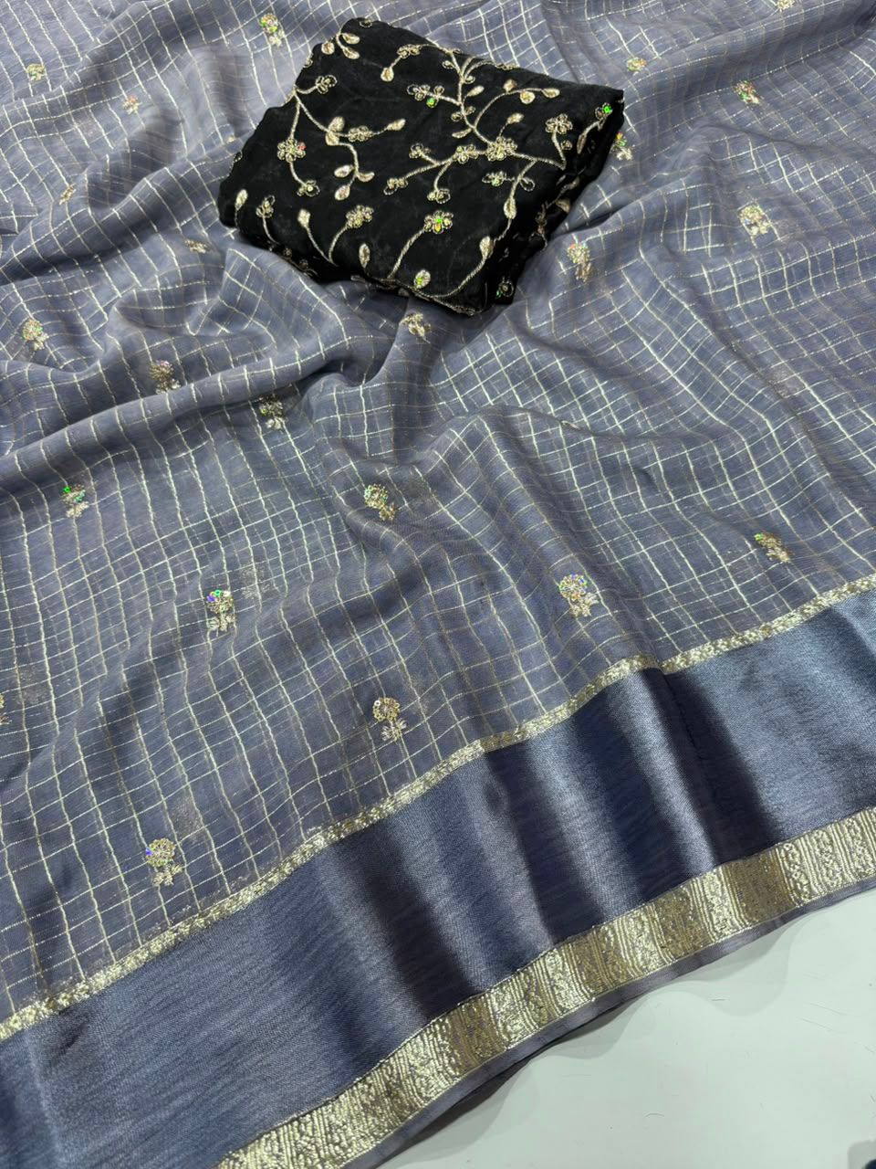 Pure Viscose Georgette Saree