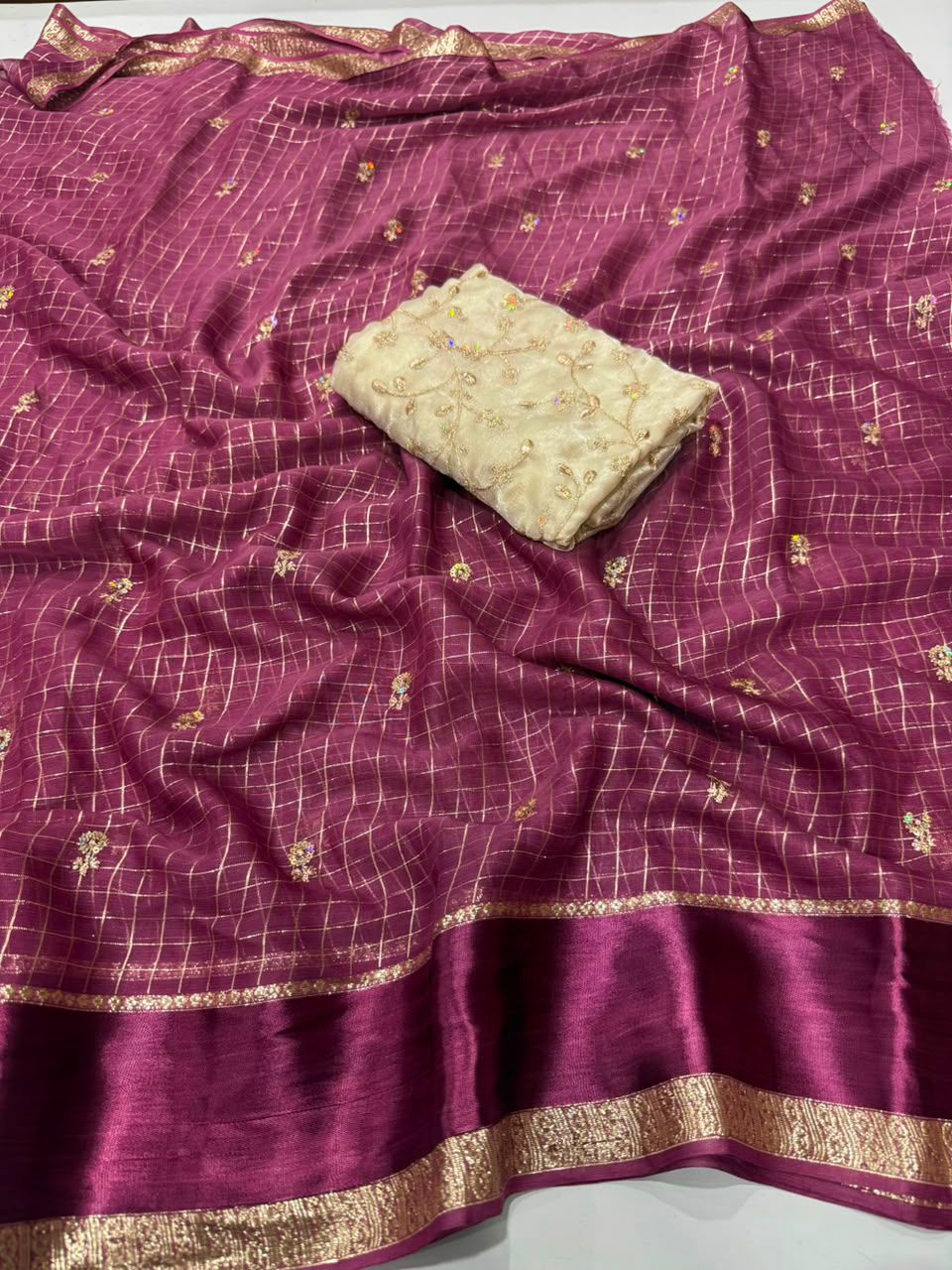 Pure Viscose Georgette Saree