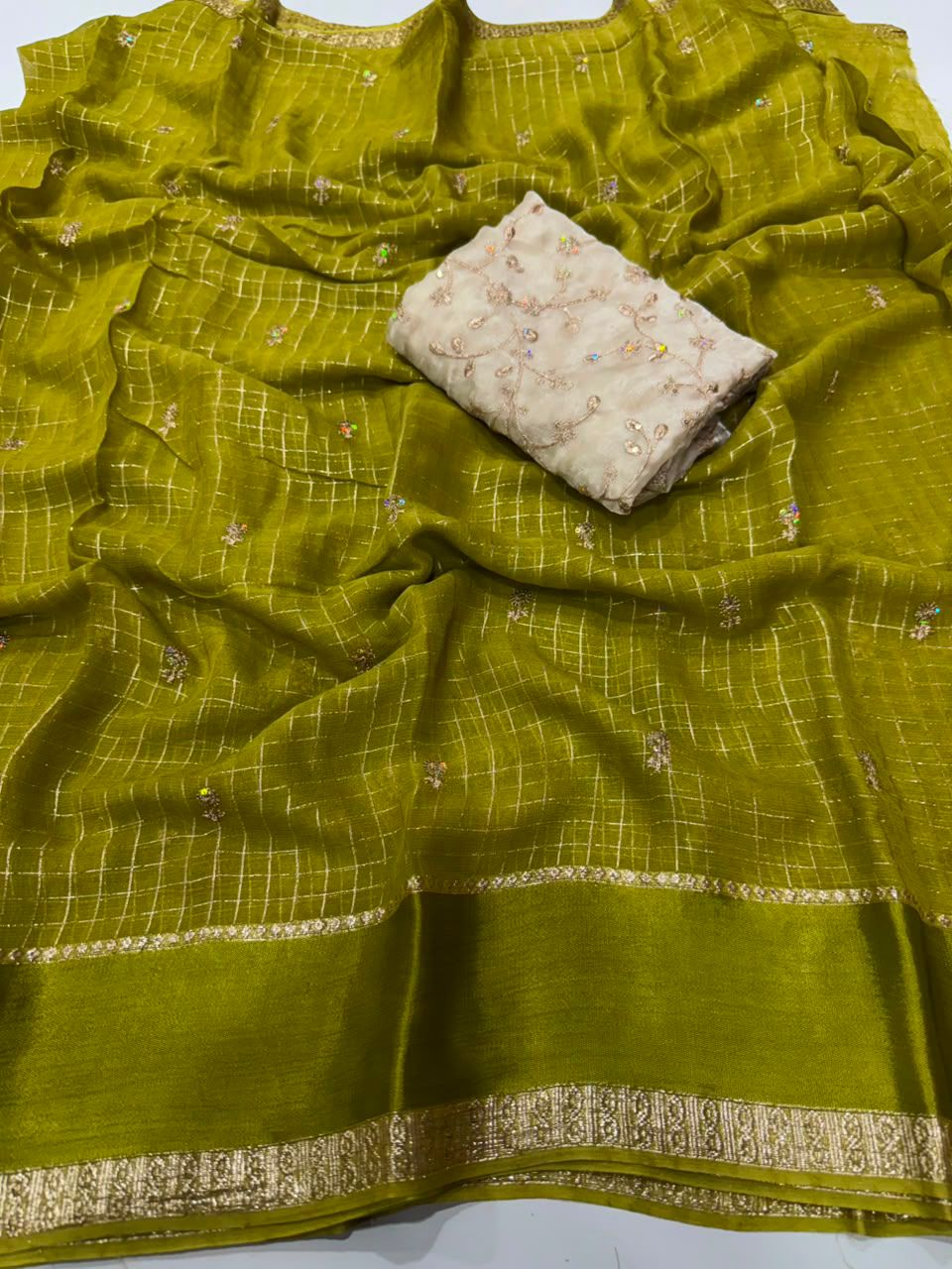 Pure Viscose Georgette Saree