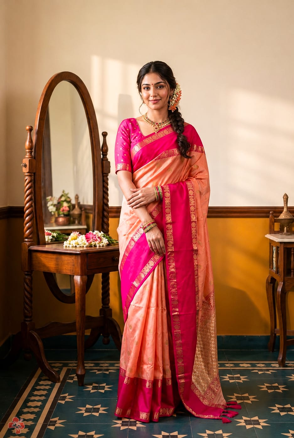 Kanjivaram Semi Silk Saree