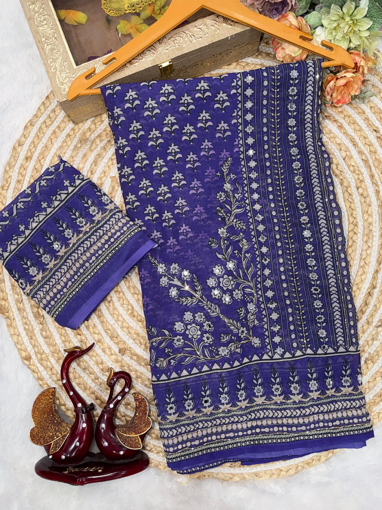 Soft Faux Georgette Saree