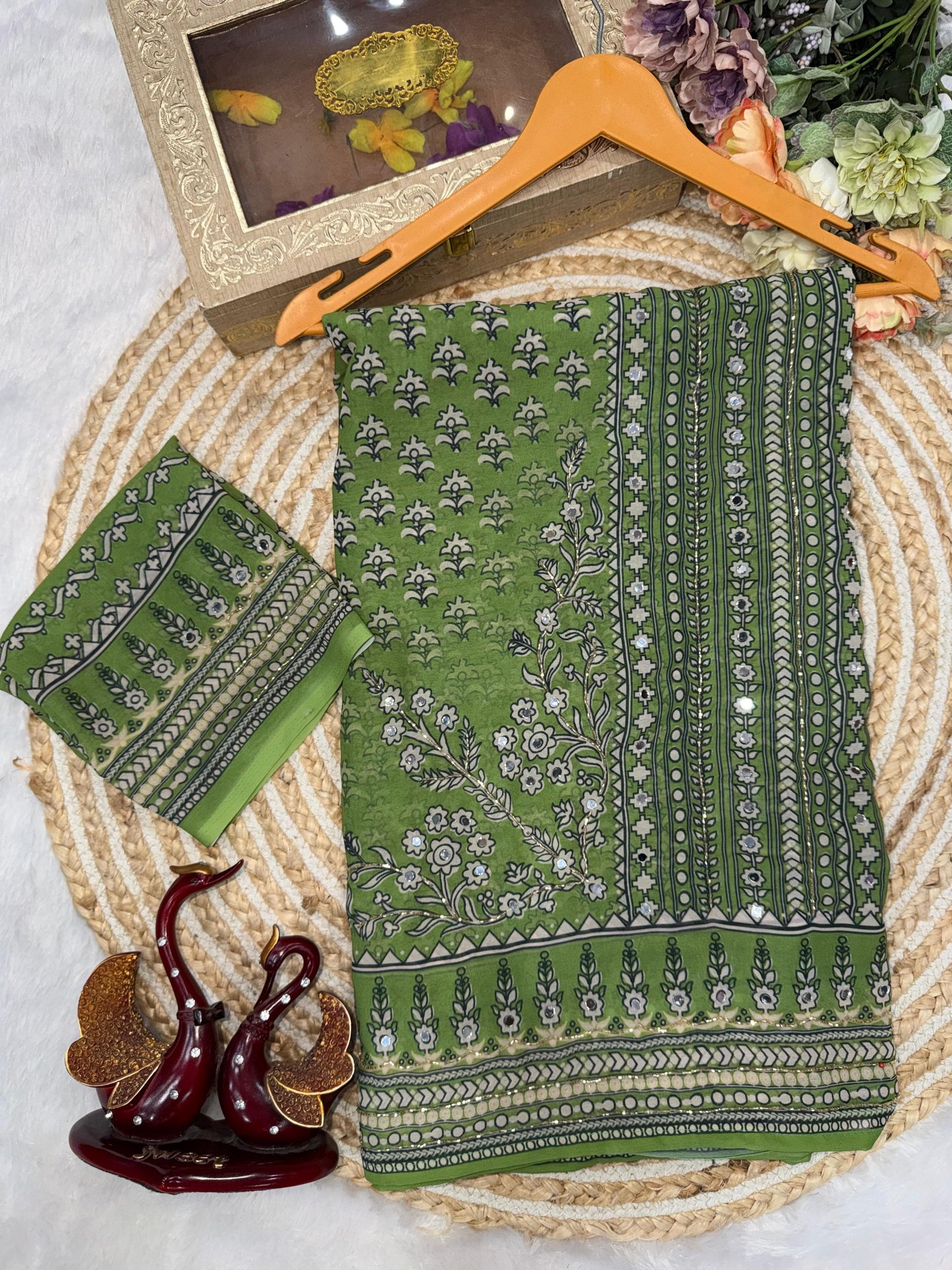 Soft Faux Georgette Saree