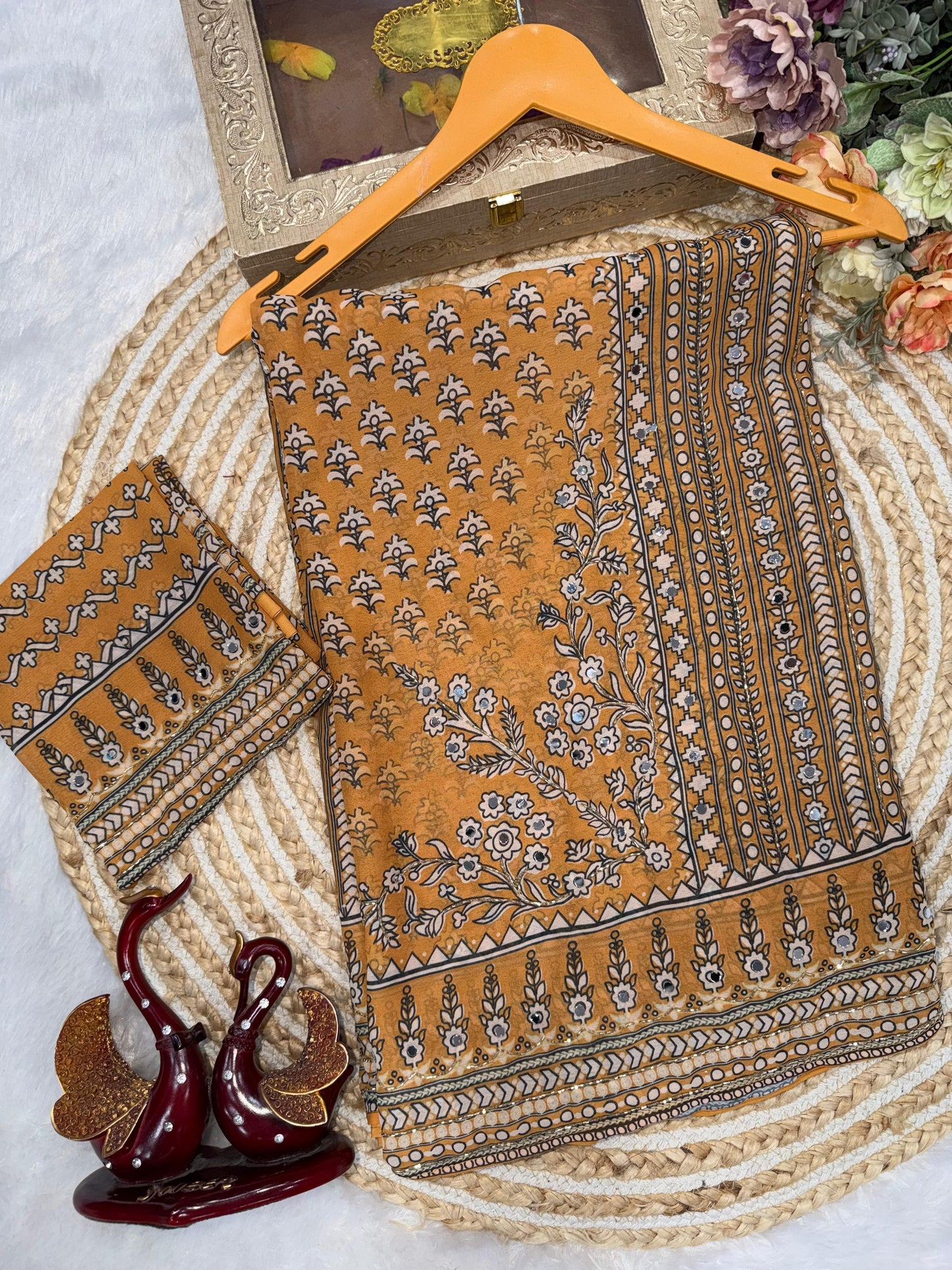 Soft Faux Georgette Saree