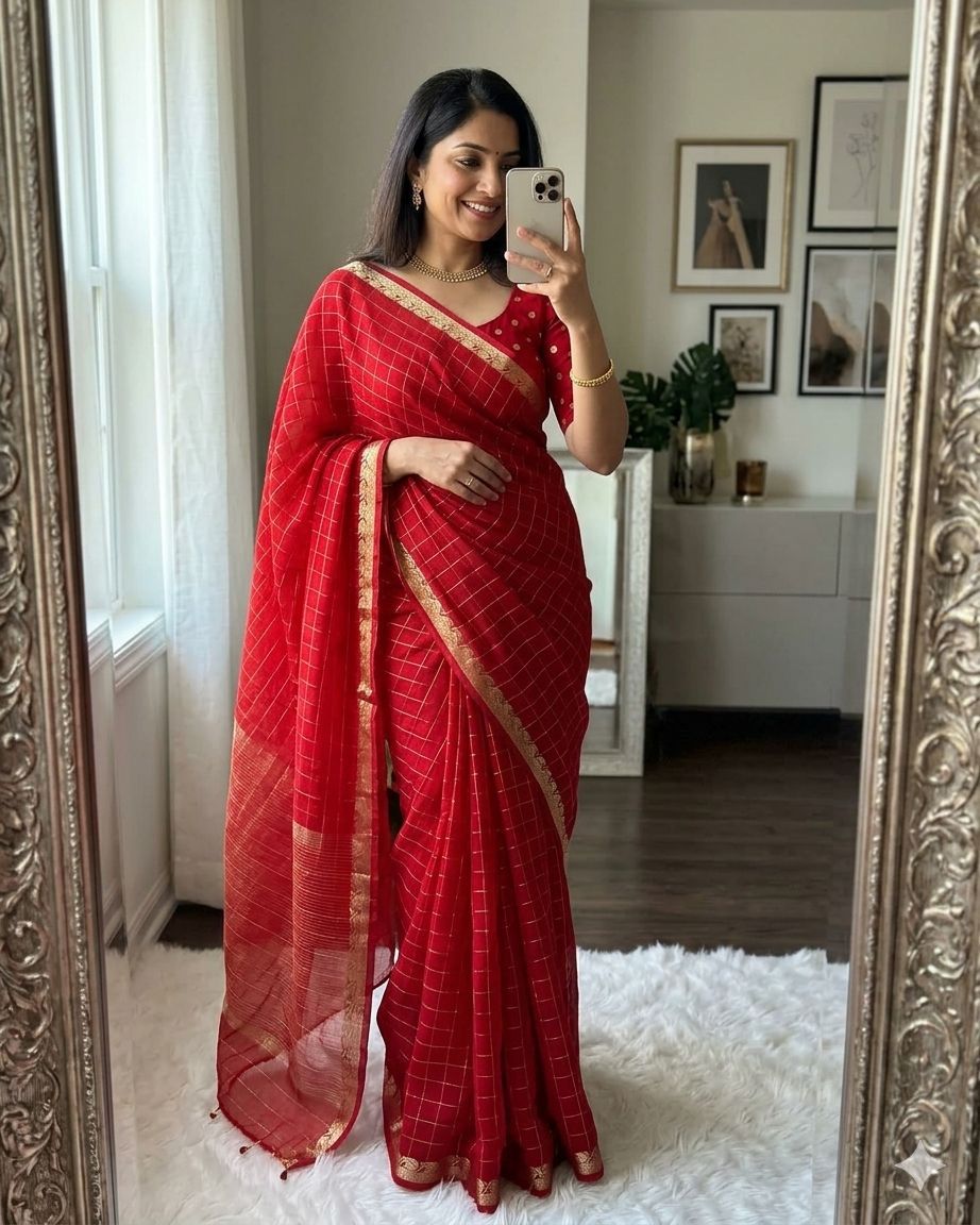 Georgette Chex Viscose Saree