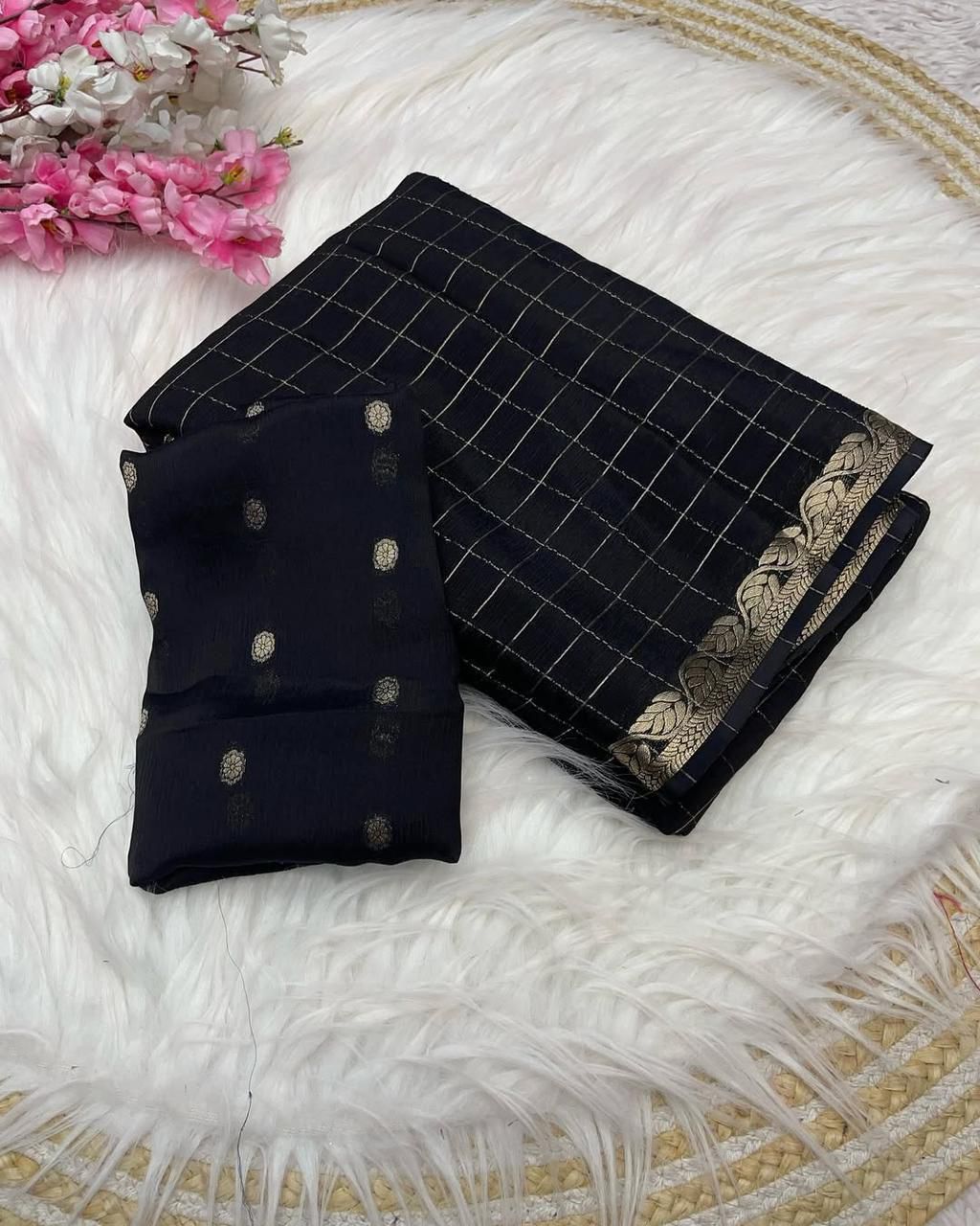 Georgette Chex Viscose Saree