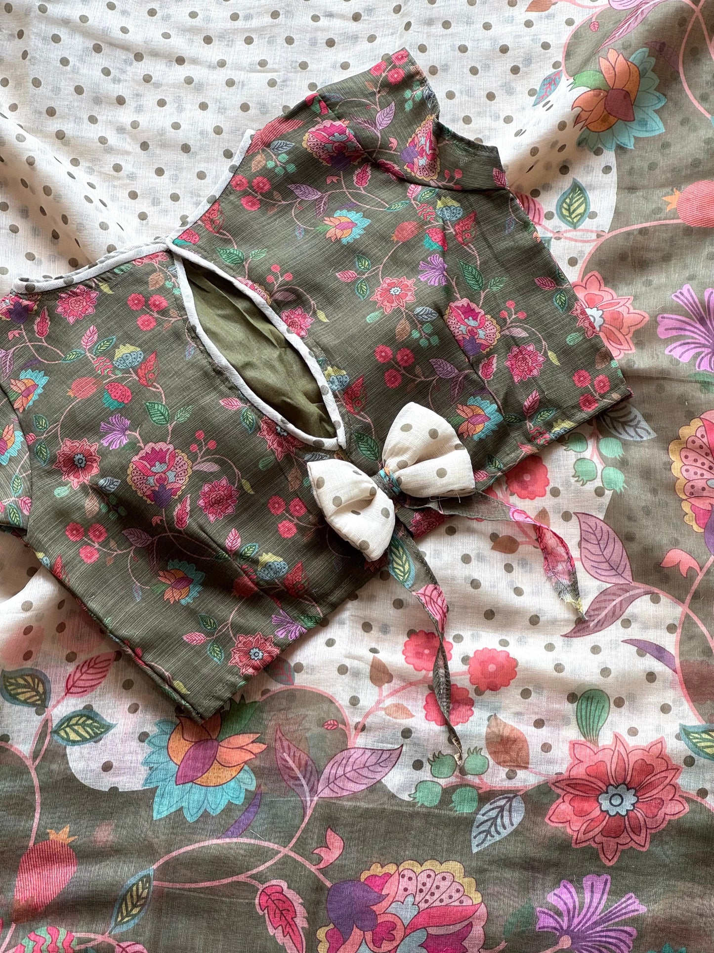 Linen Saree With Print