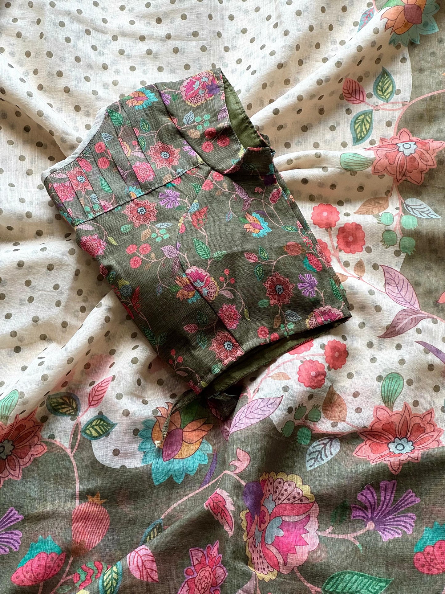 Linen Saree With Print
