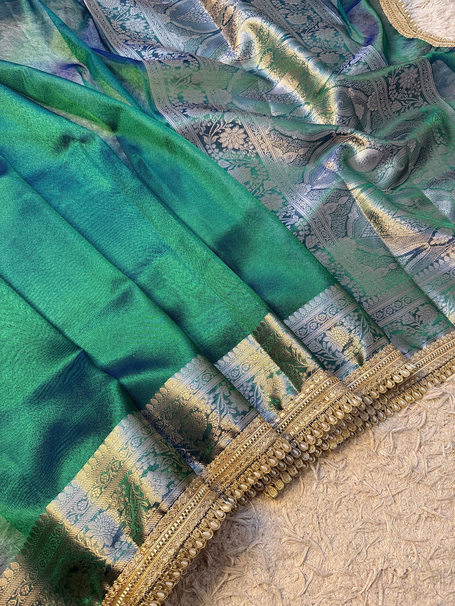 Banarasi Glass Tissue Zari Saree