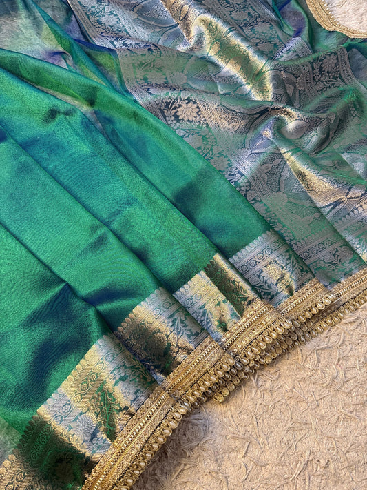 Banarasi Glass Tissue Zari Saree