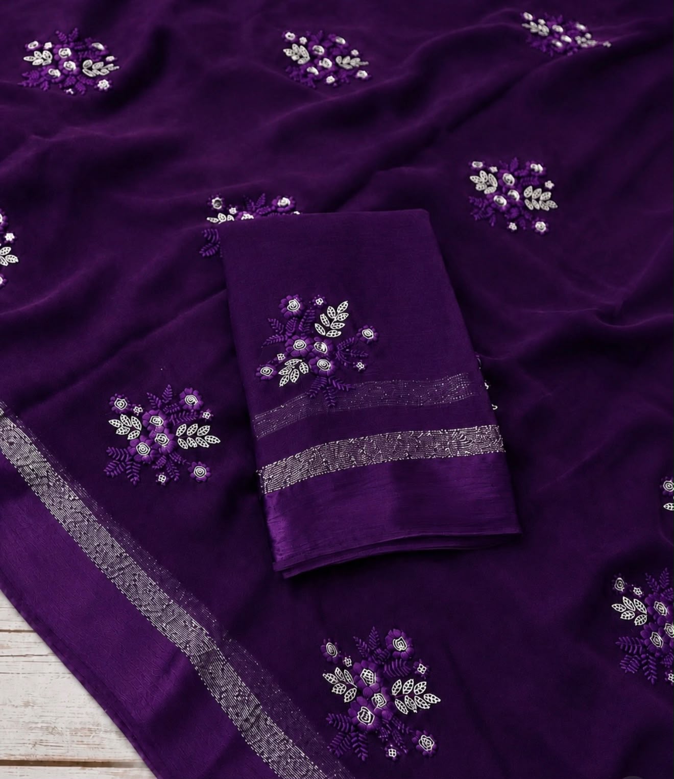 Viscose Georgette Saree