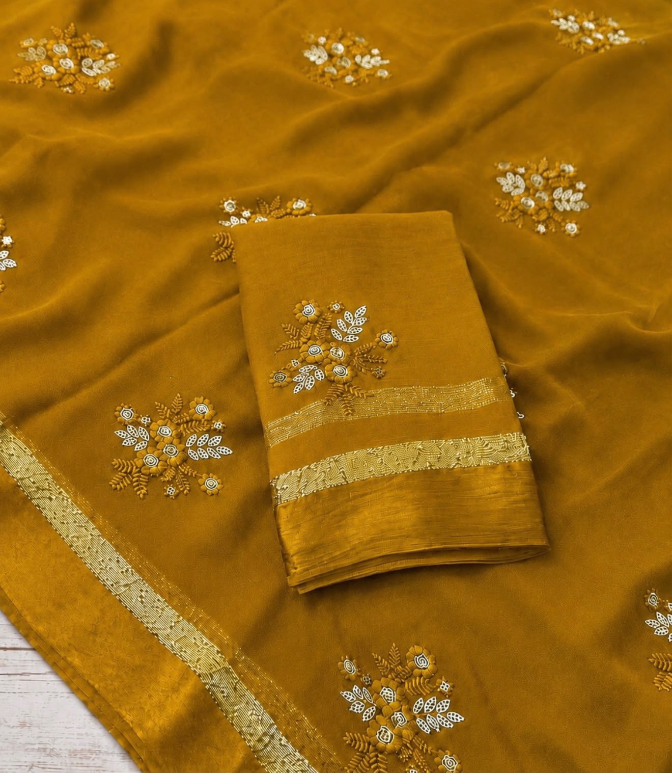 Viscose Georgette Saree