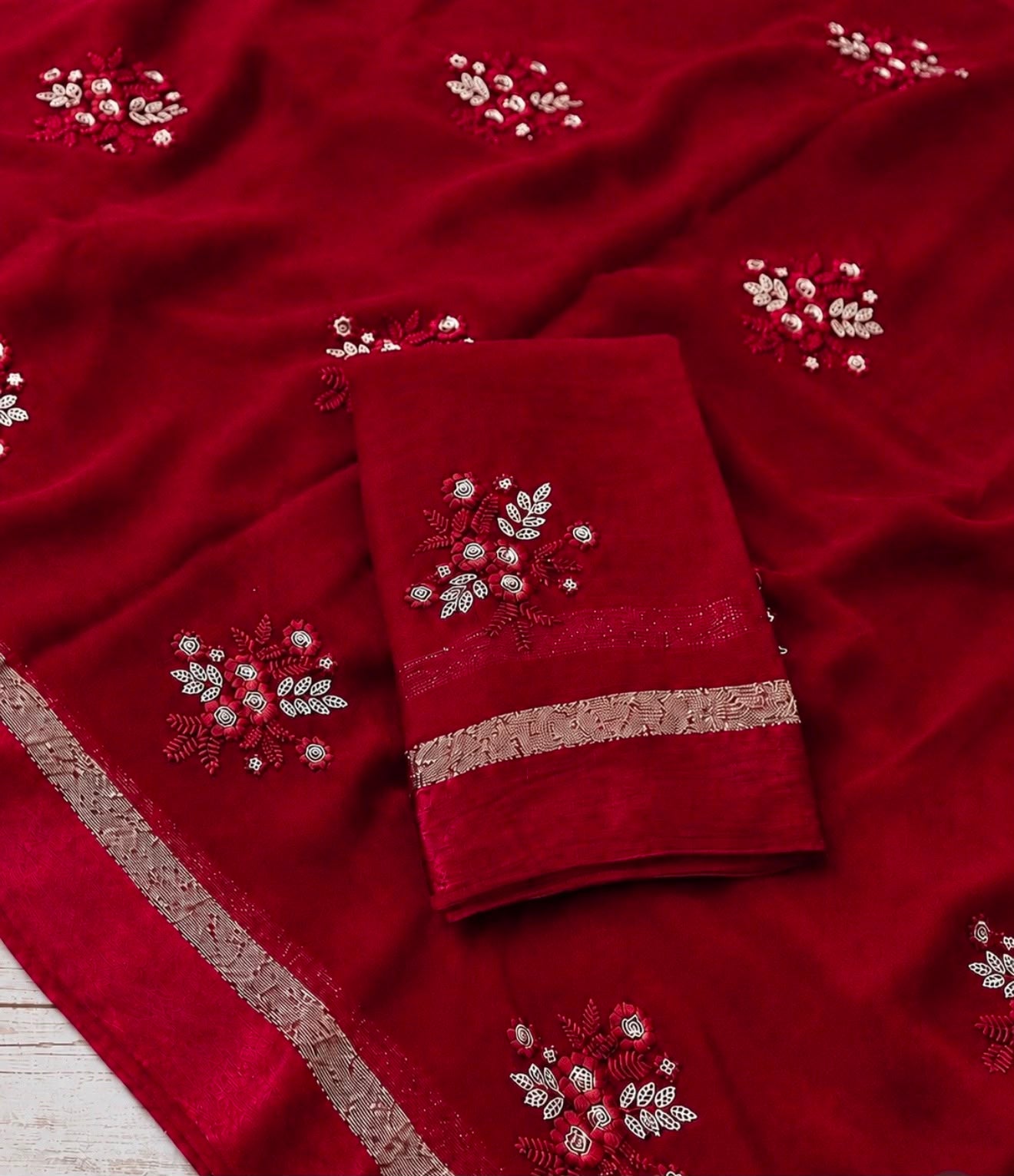 Viscose Georgette Saree
