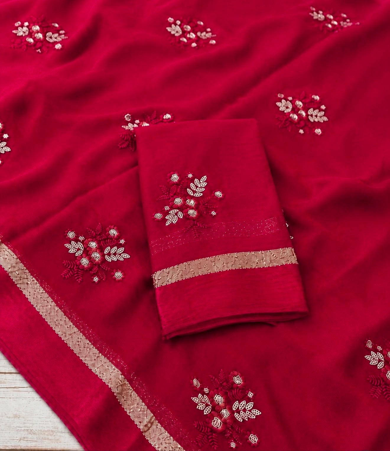 Viscose Georgette Saree