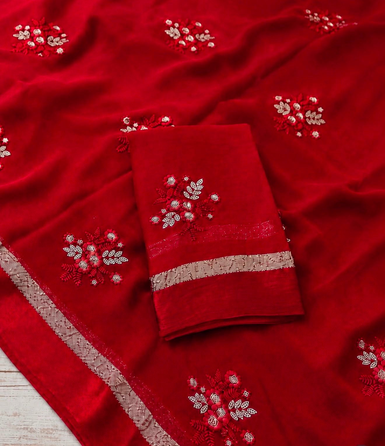 Viscose Georgette Saree