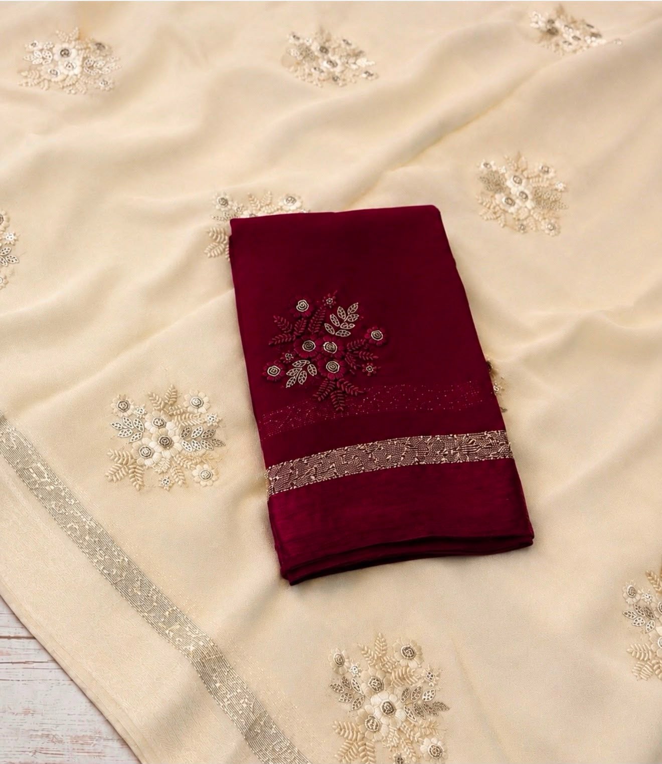 Viscose Georgette Saree
