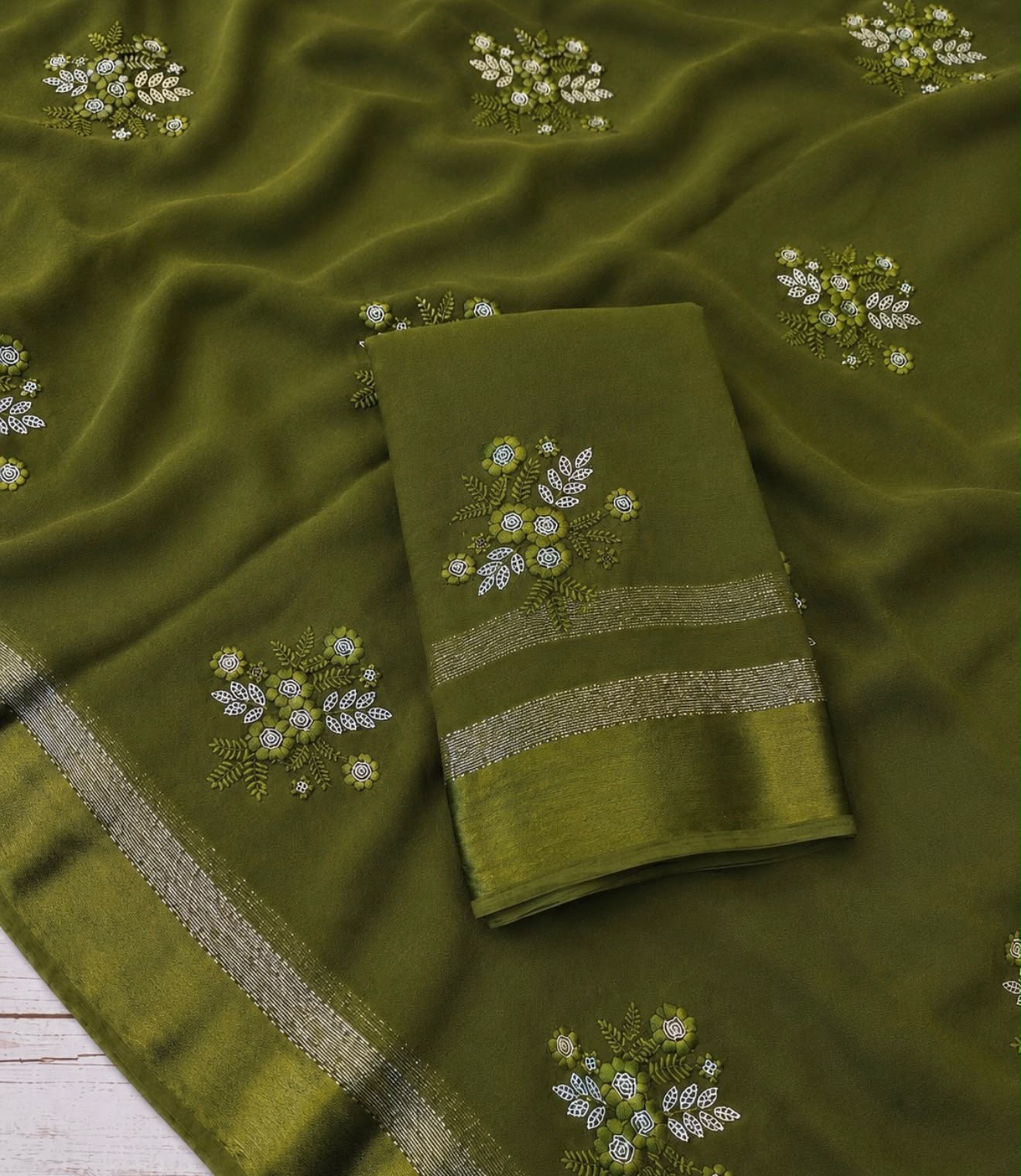 Viscose Georgette Saree