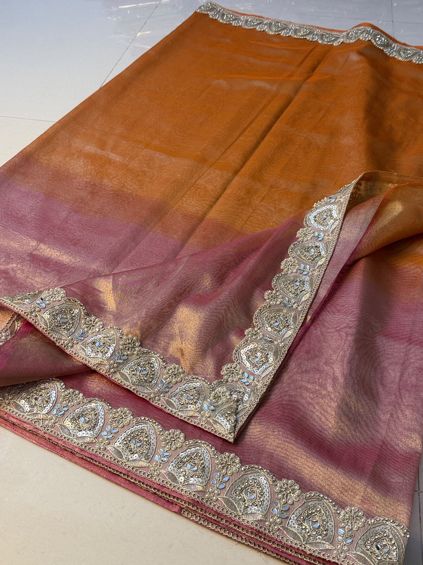 Glass Tissue Saree