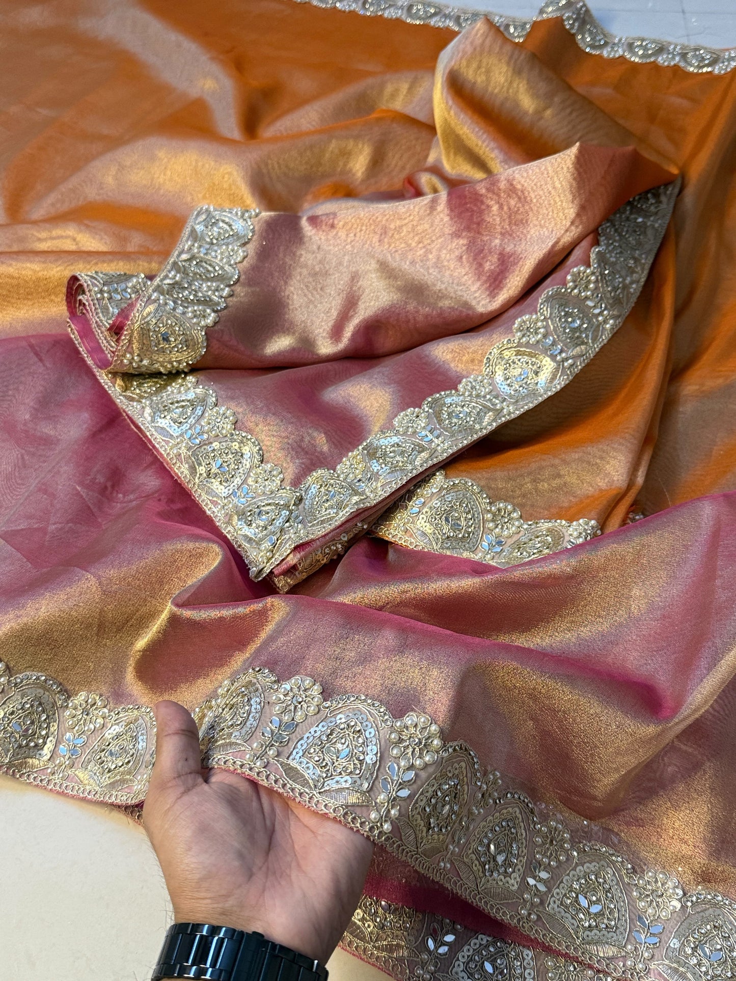 Glass Tissue Saree
