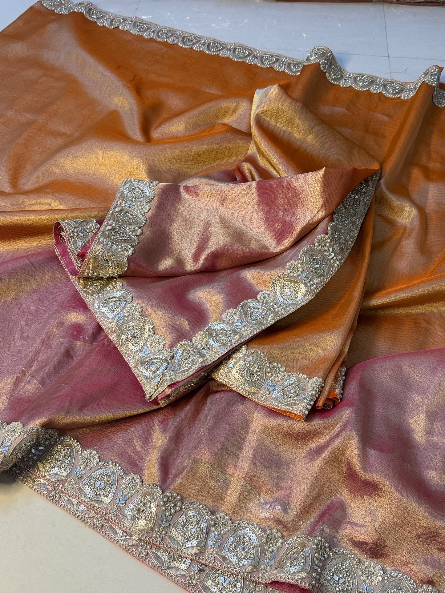 Glass Tissue Saree