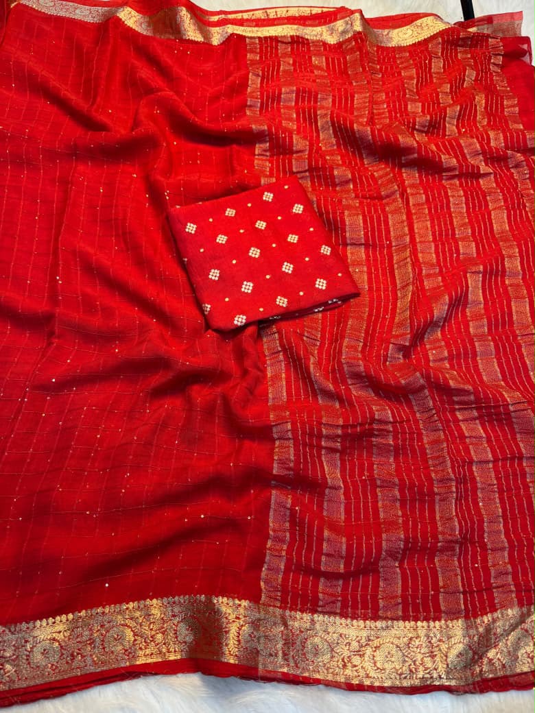 Viscose Georgette Saree