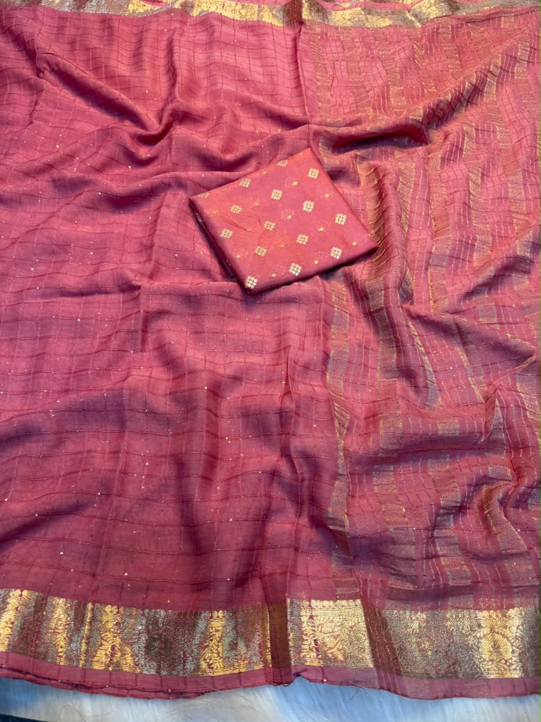 Viscose Georgette Saree