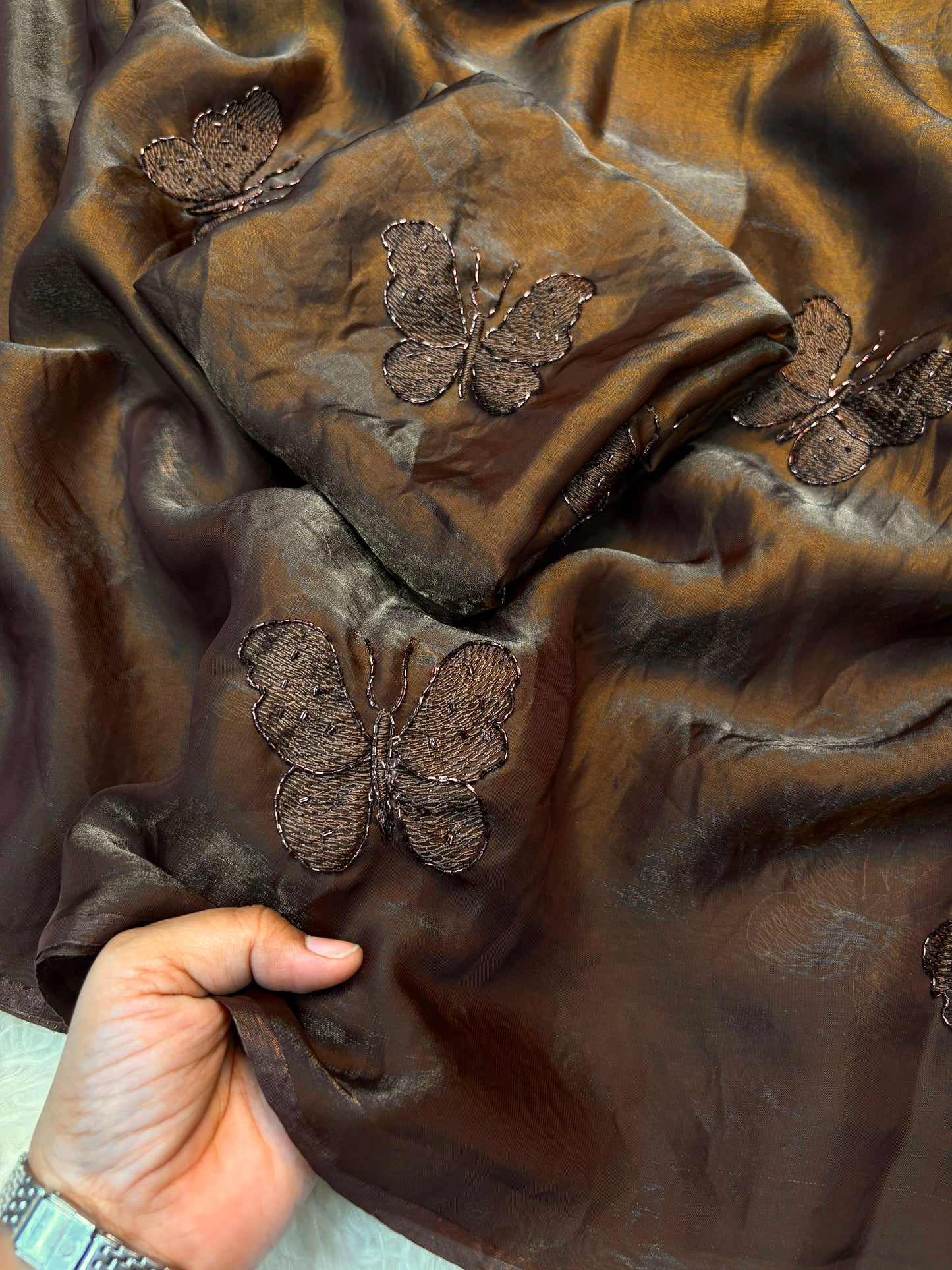 Fendi Satin Saree