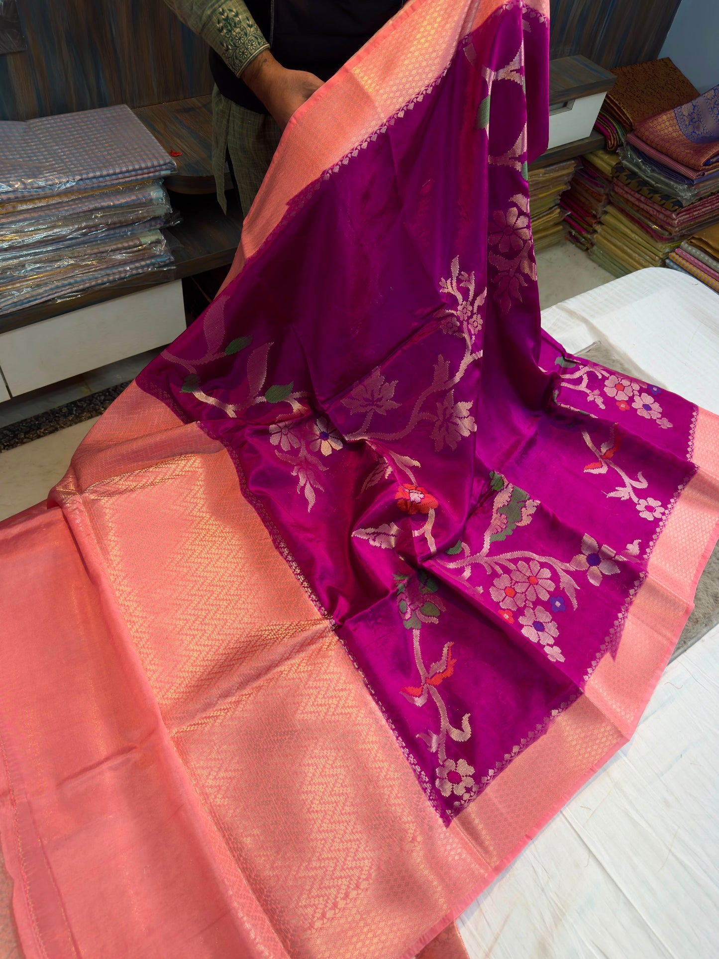 Banarasi Silk Meenakari Work