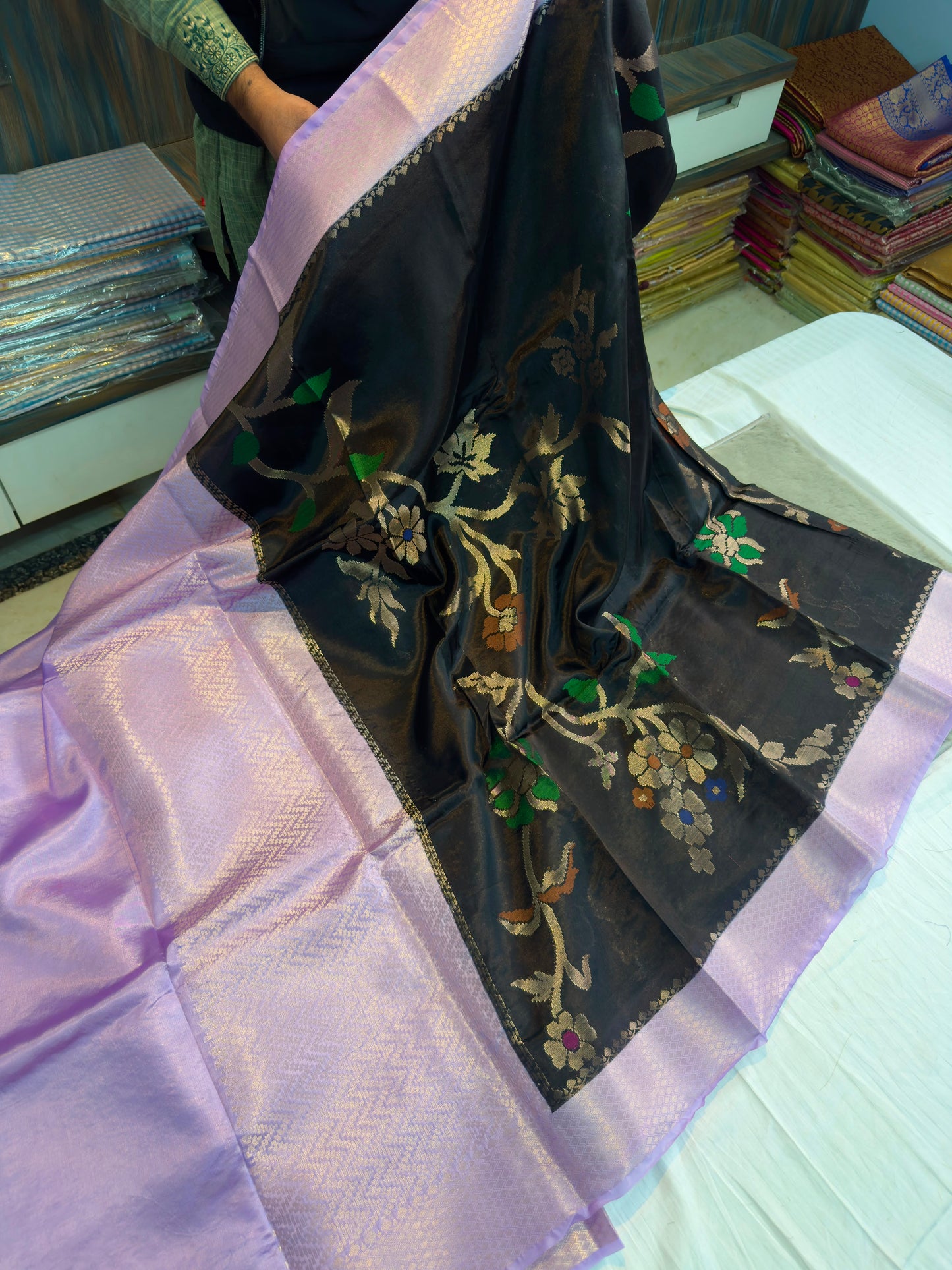 Banarasi Silk Meenakari Work