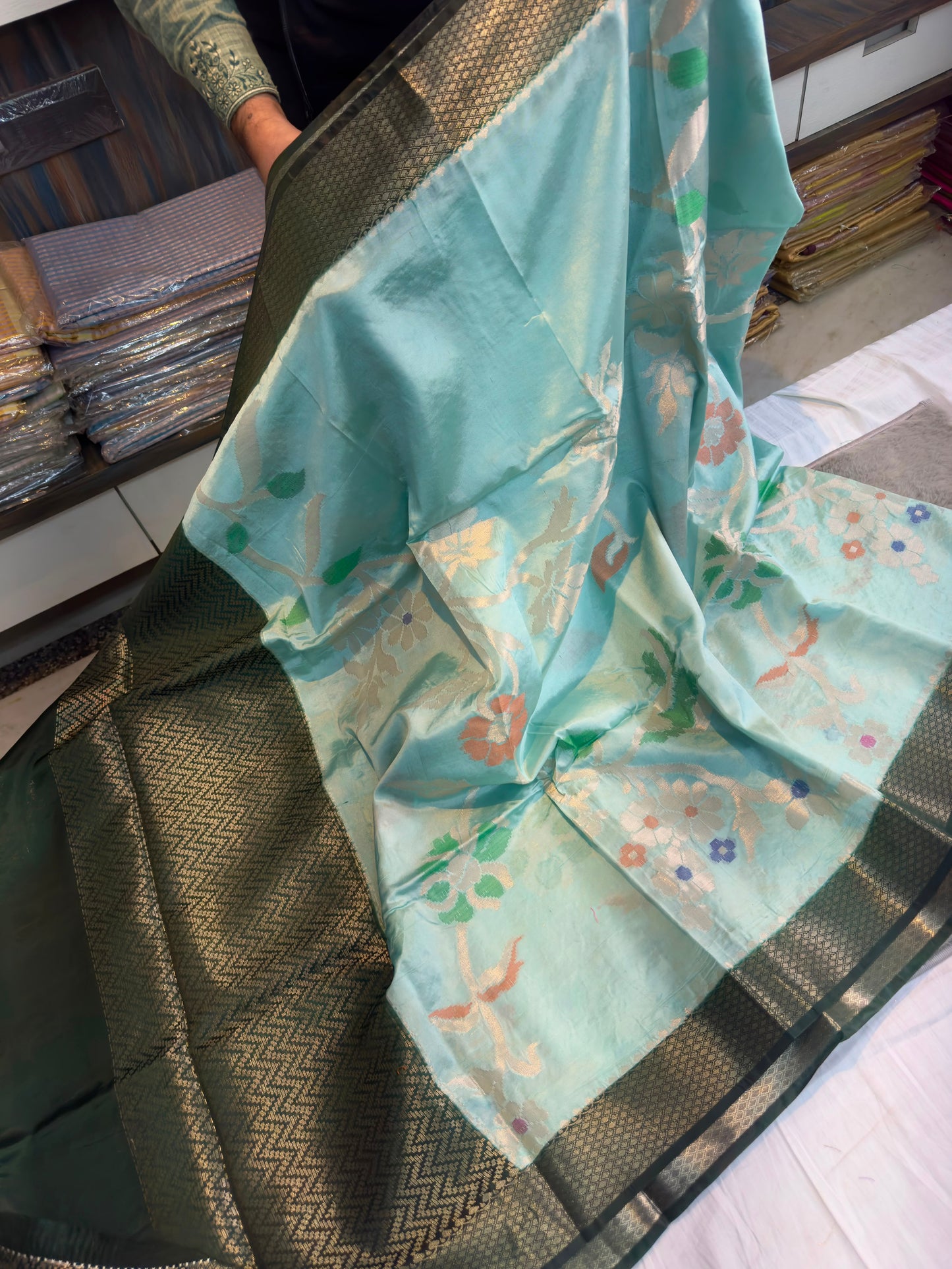 Banarasi Silk Meenakari Work
