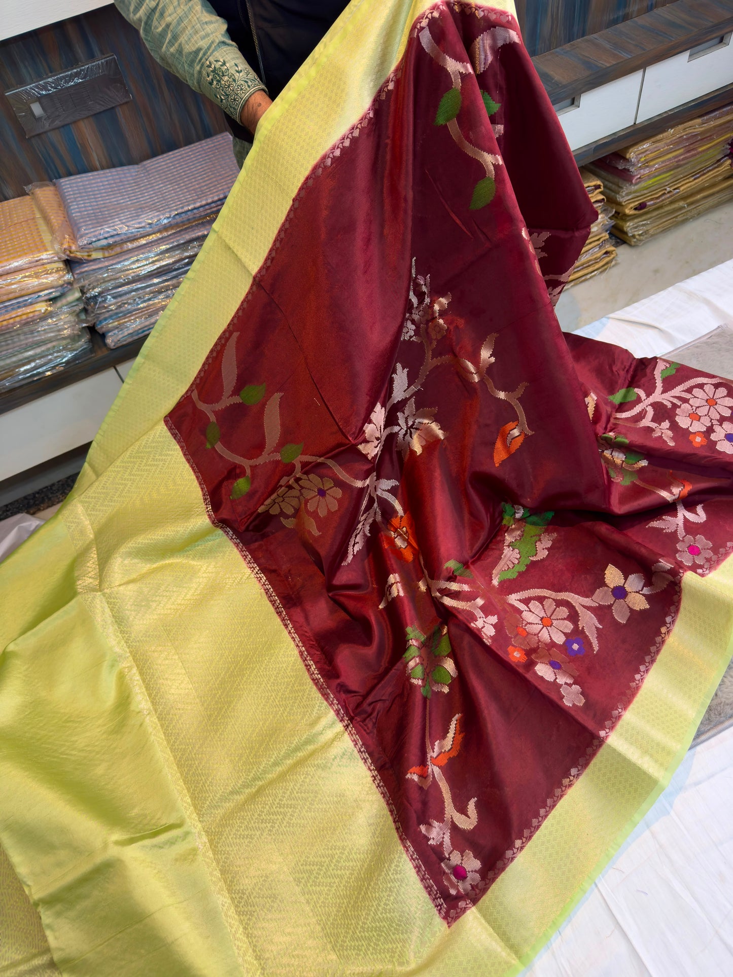 Banarasi Silk Meenakari Work