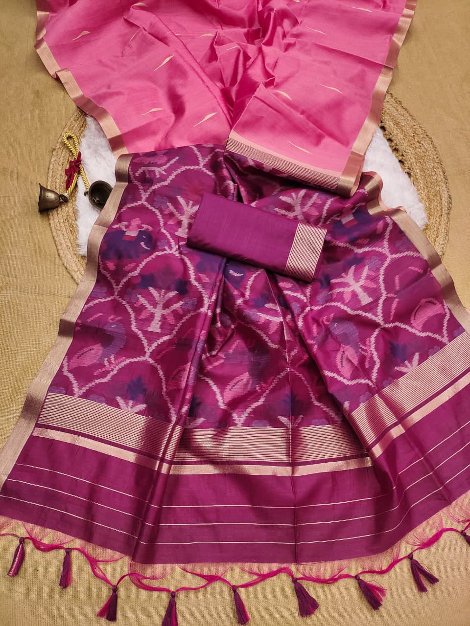 Soft Khadi Raw Silk Saree