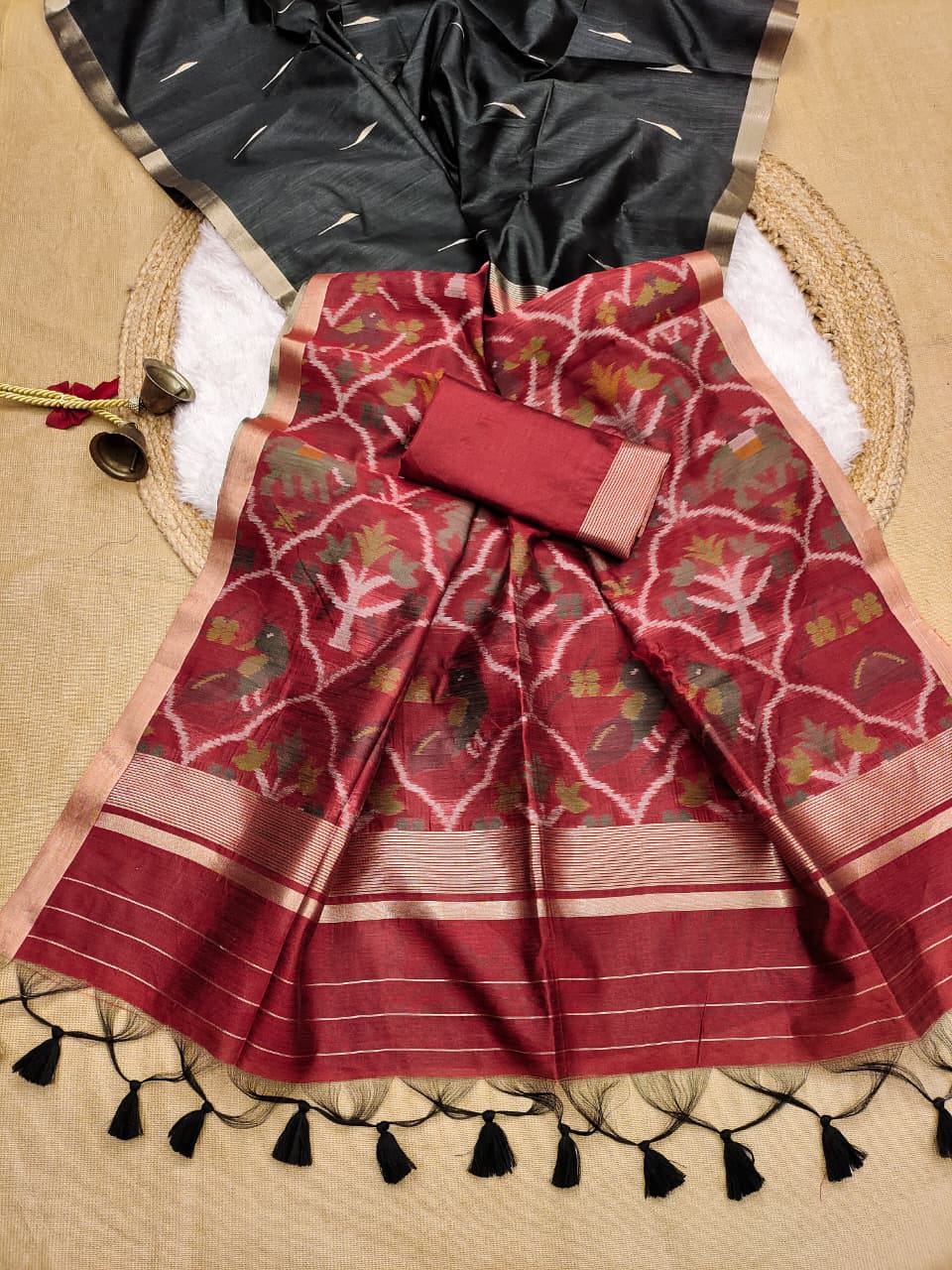 Soft Khadi Raw Silk Saree