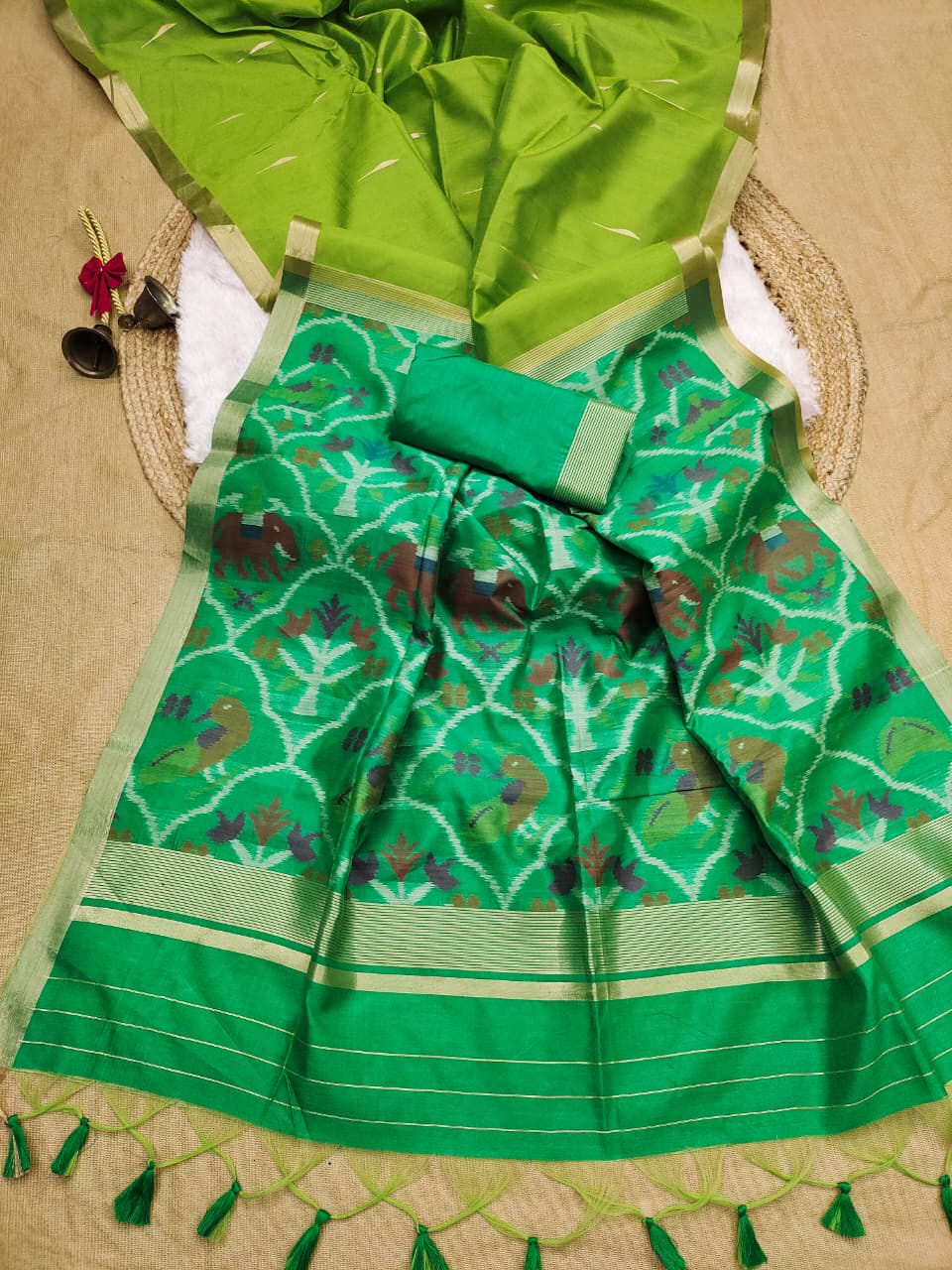 Soft Khadi Raw Silk Saree