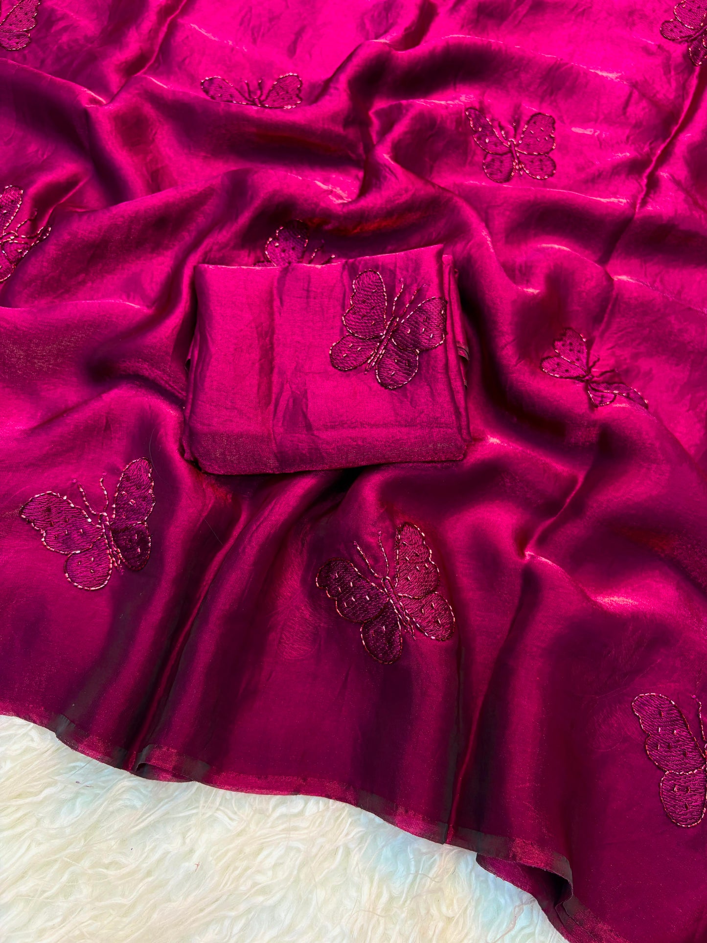 Fendi Satin Saree