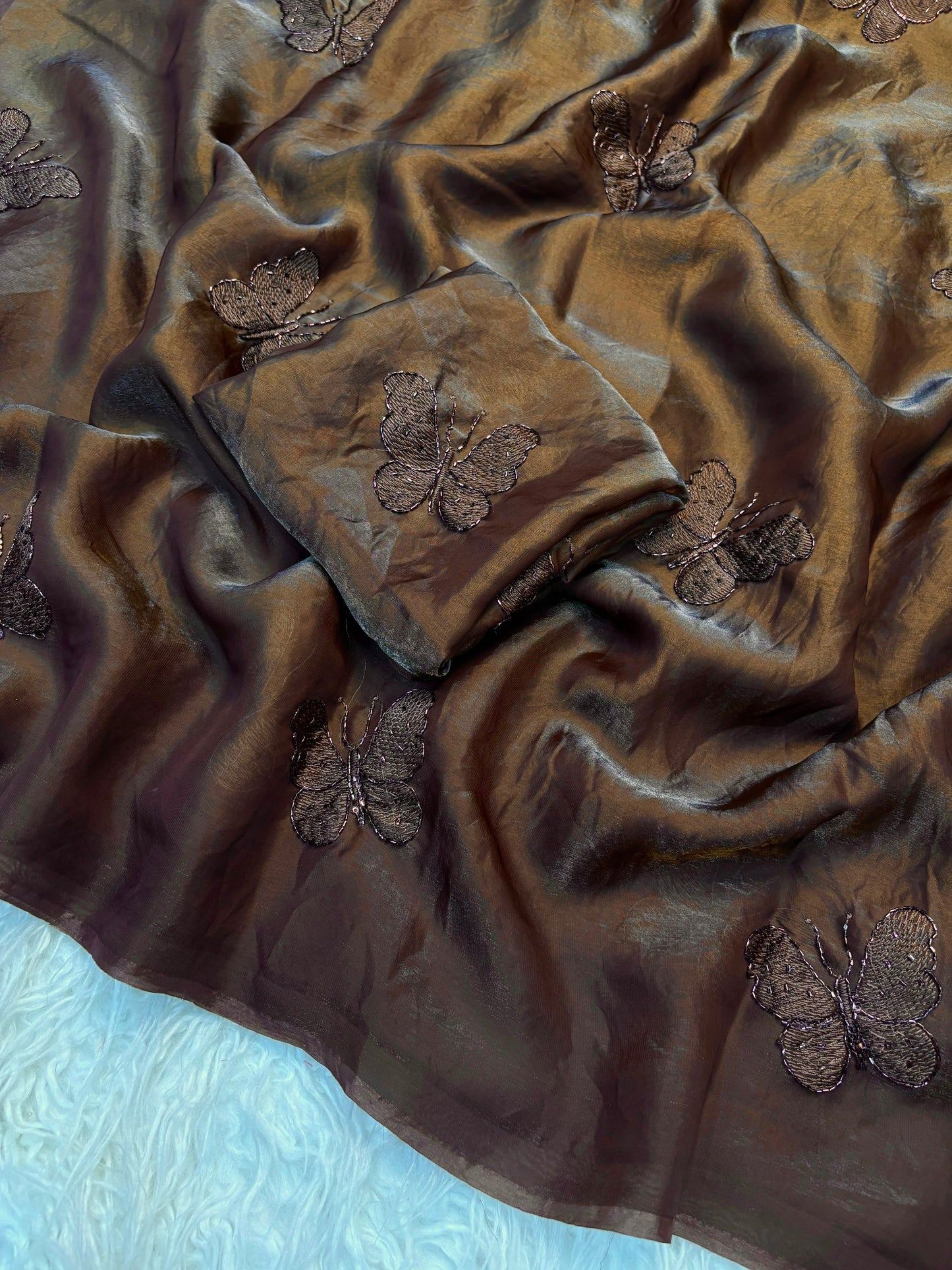 Fendi Satin Saree