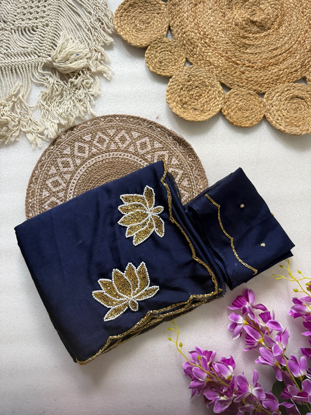Rangoli Crushed Saree