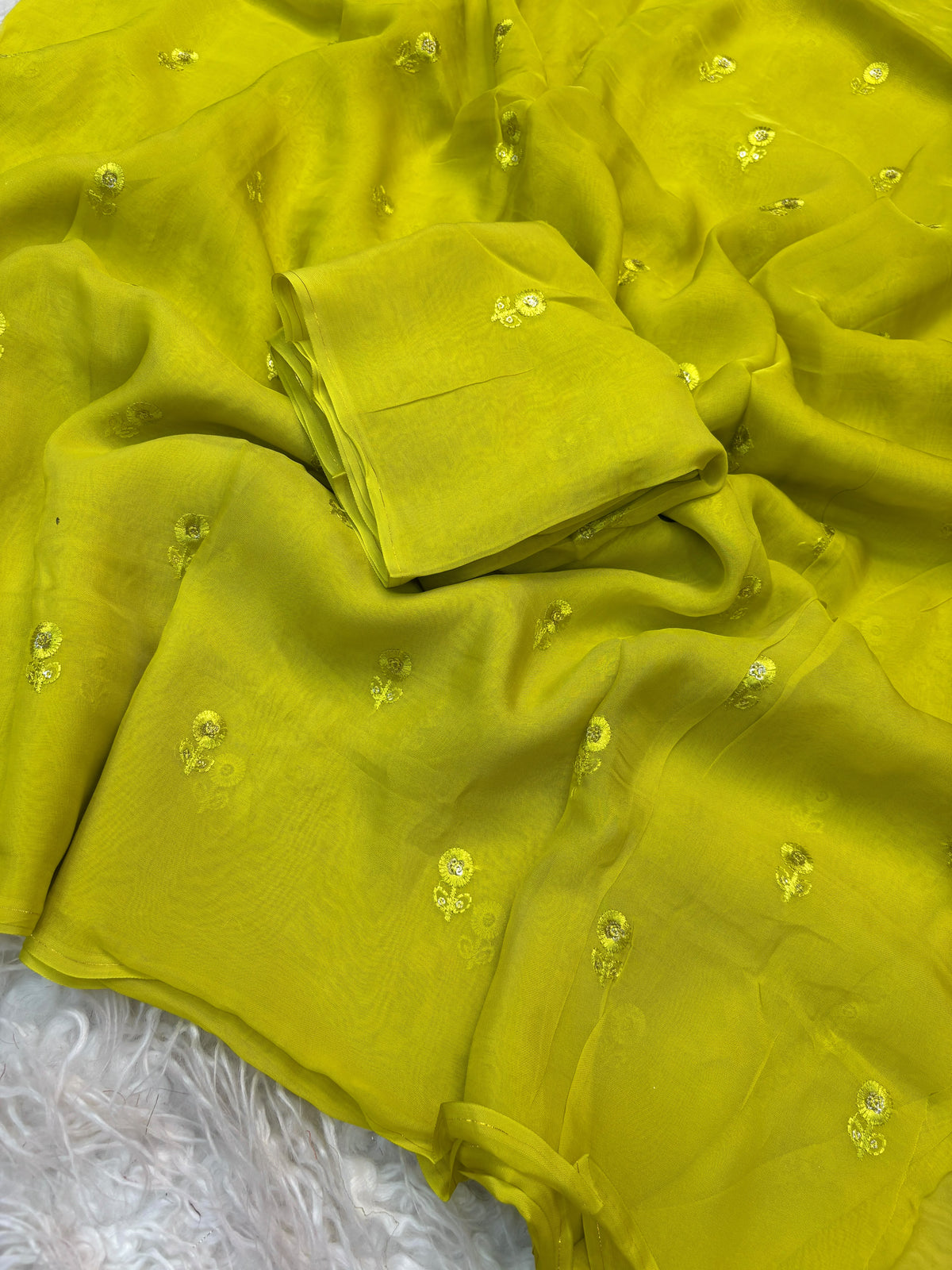 Viscose Organza Butti Saree
