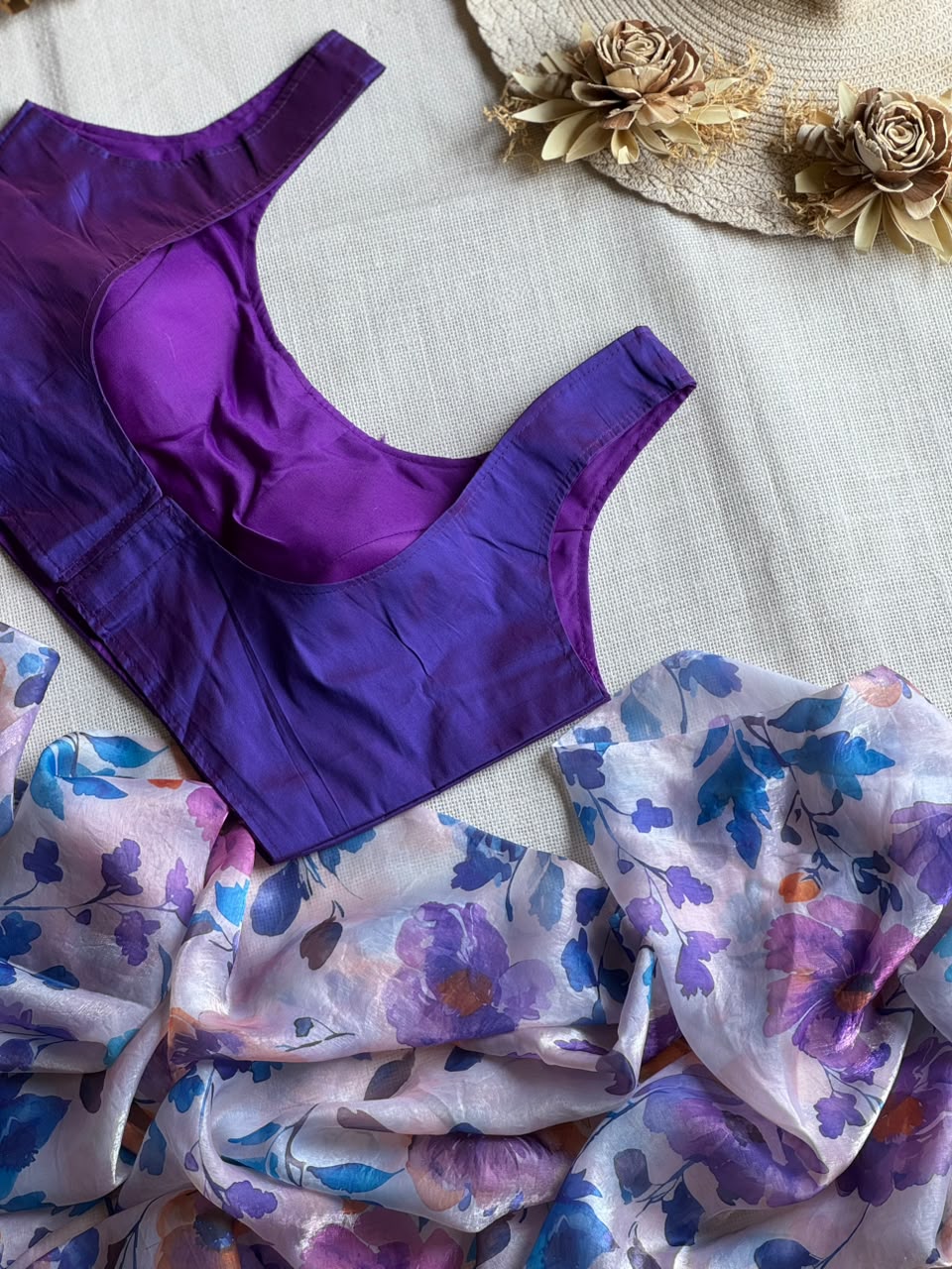 Space Floral Saree