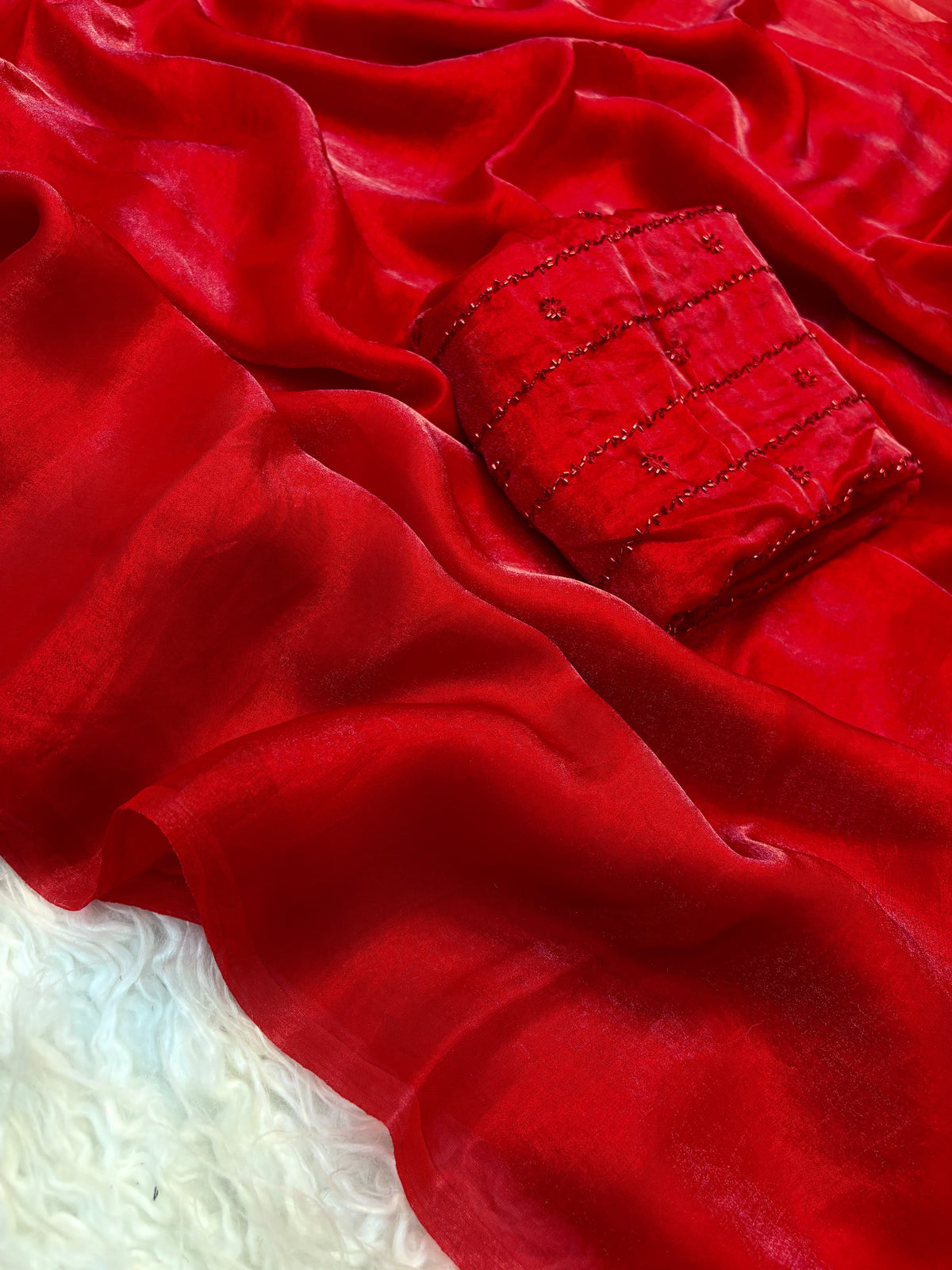 Fendy Satin Saree (partywear)