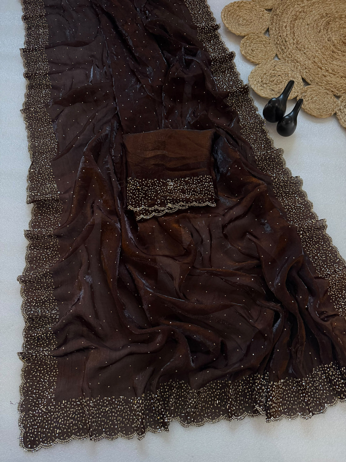Fendi Space Silk Saree