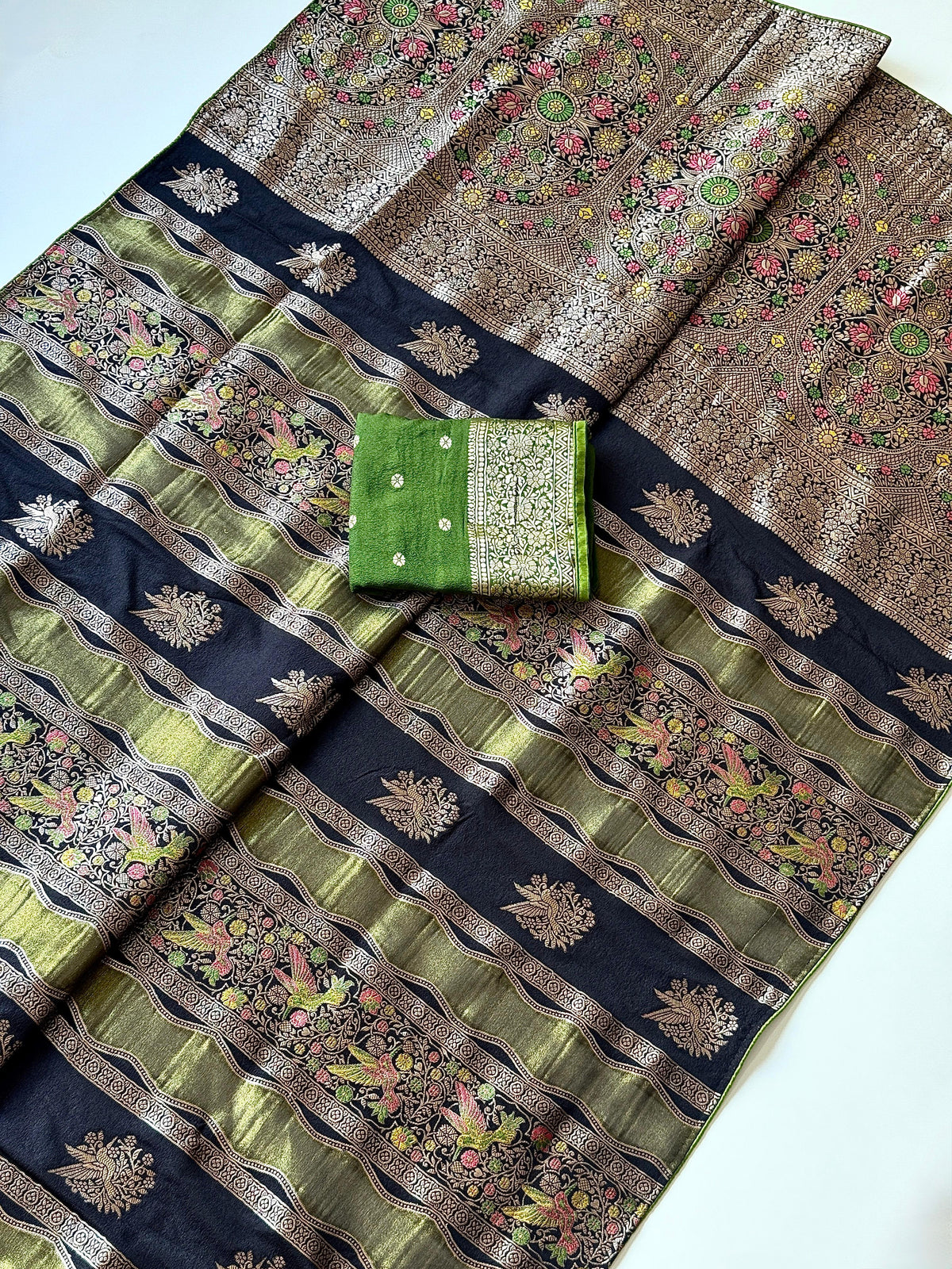 Chinya Tissue Shimmer Silk Saree